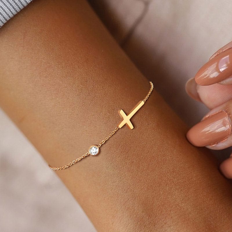 Dainty Cross Bracelet、mySite、g9winljtr