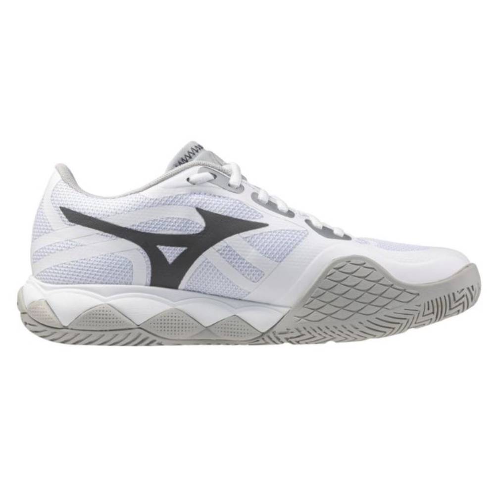 Mizuno Wave Enforce Tour 2 AC Women's Tennis Shoe (White/Silver)