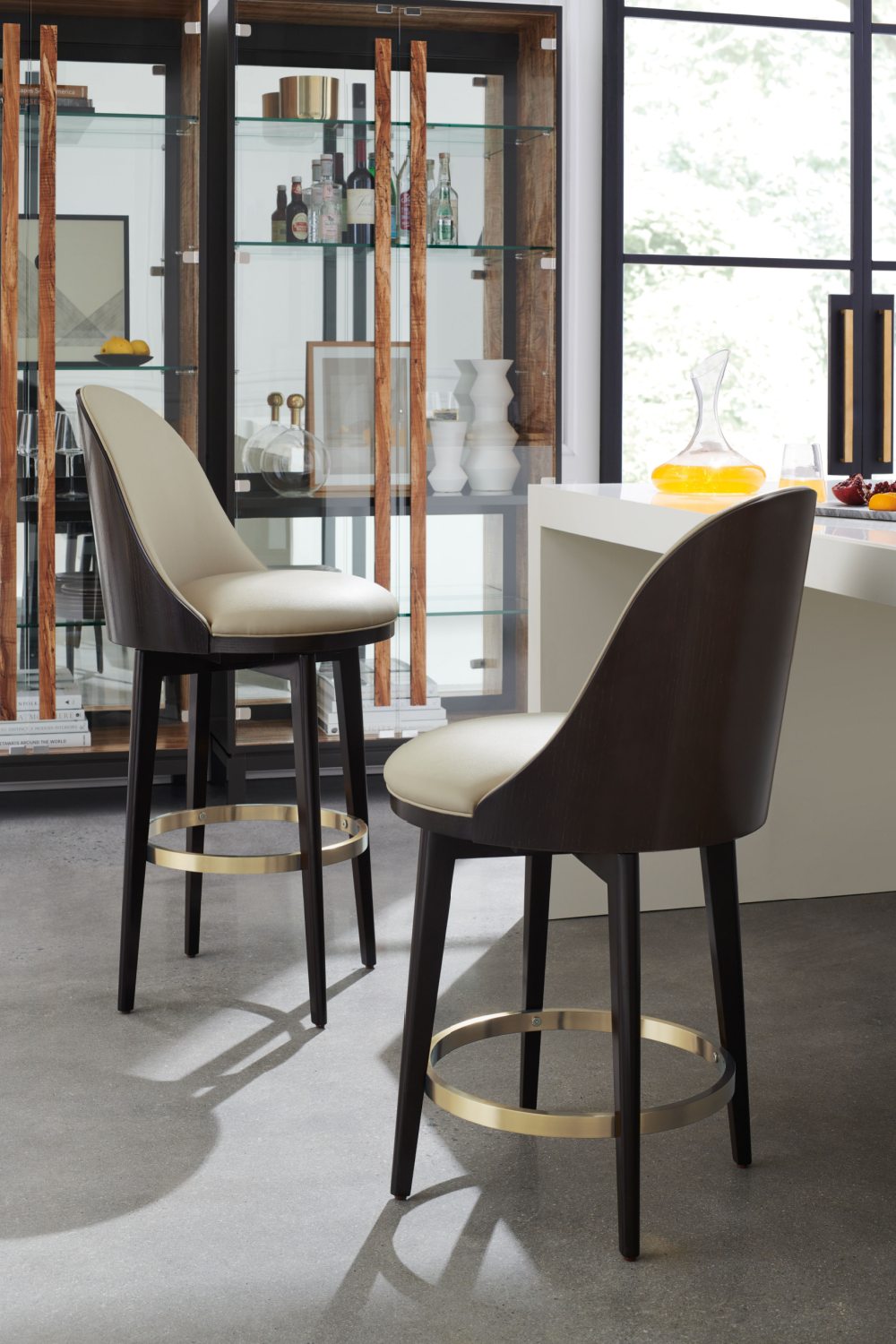 Vegan Leather Bar Stool | Caracole Another Round、mySite、neckold