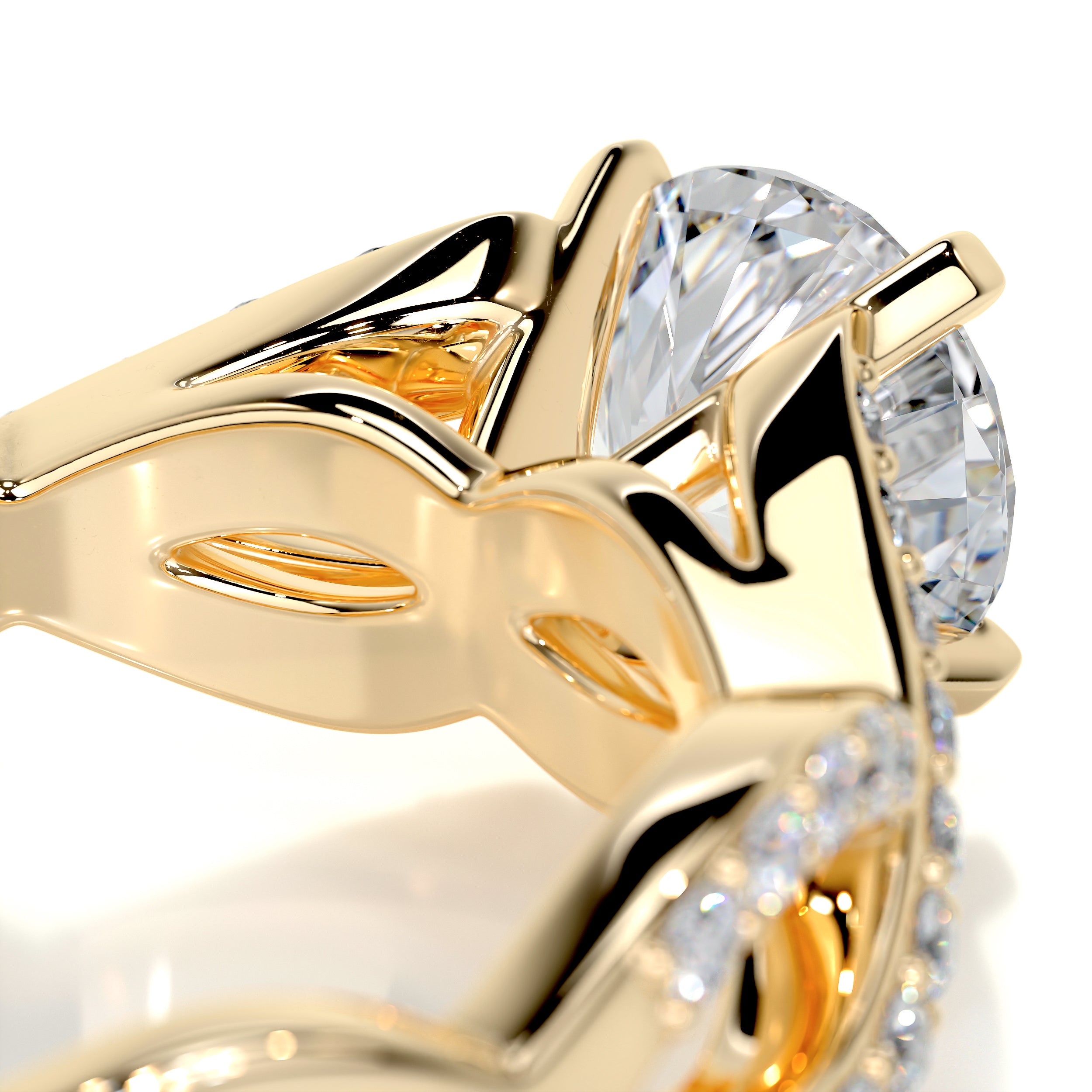 Emery Diamond Engagement Ring -18K Yellow Gold、mySite、hinf8tx79