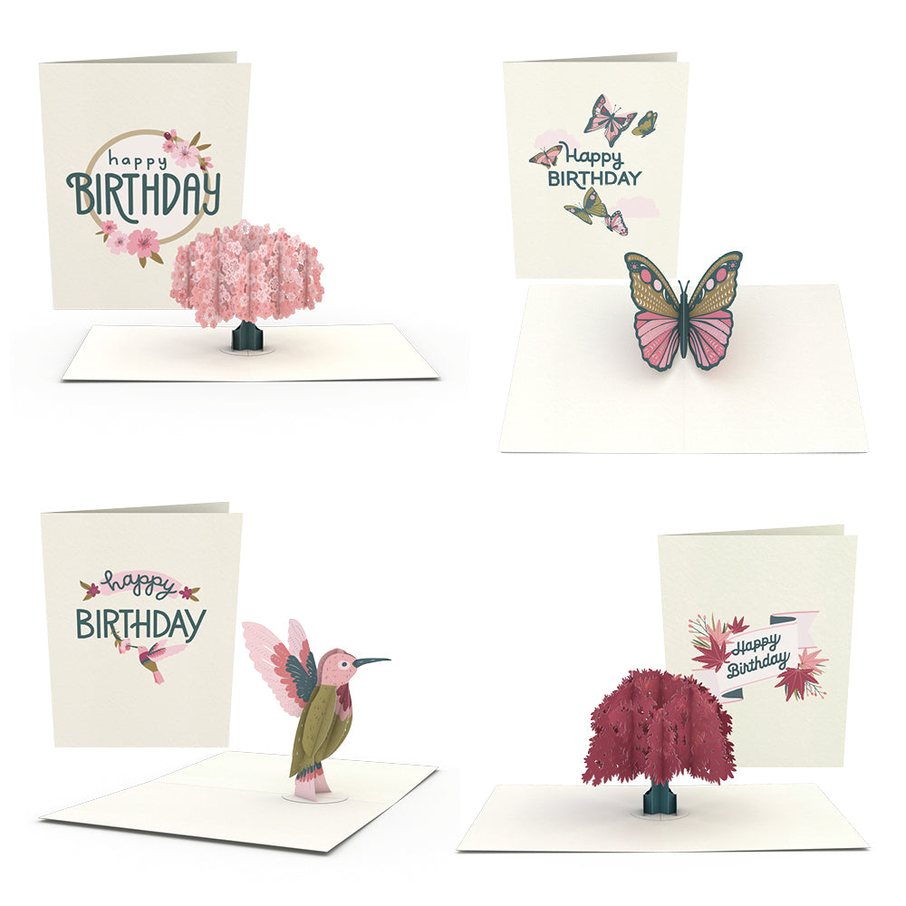 Birthday Garden Notecards (Assorted 4-Pack)、mySite、solidvoid