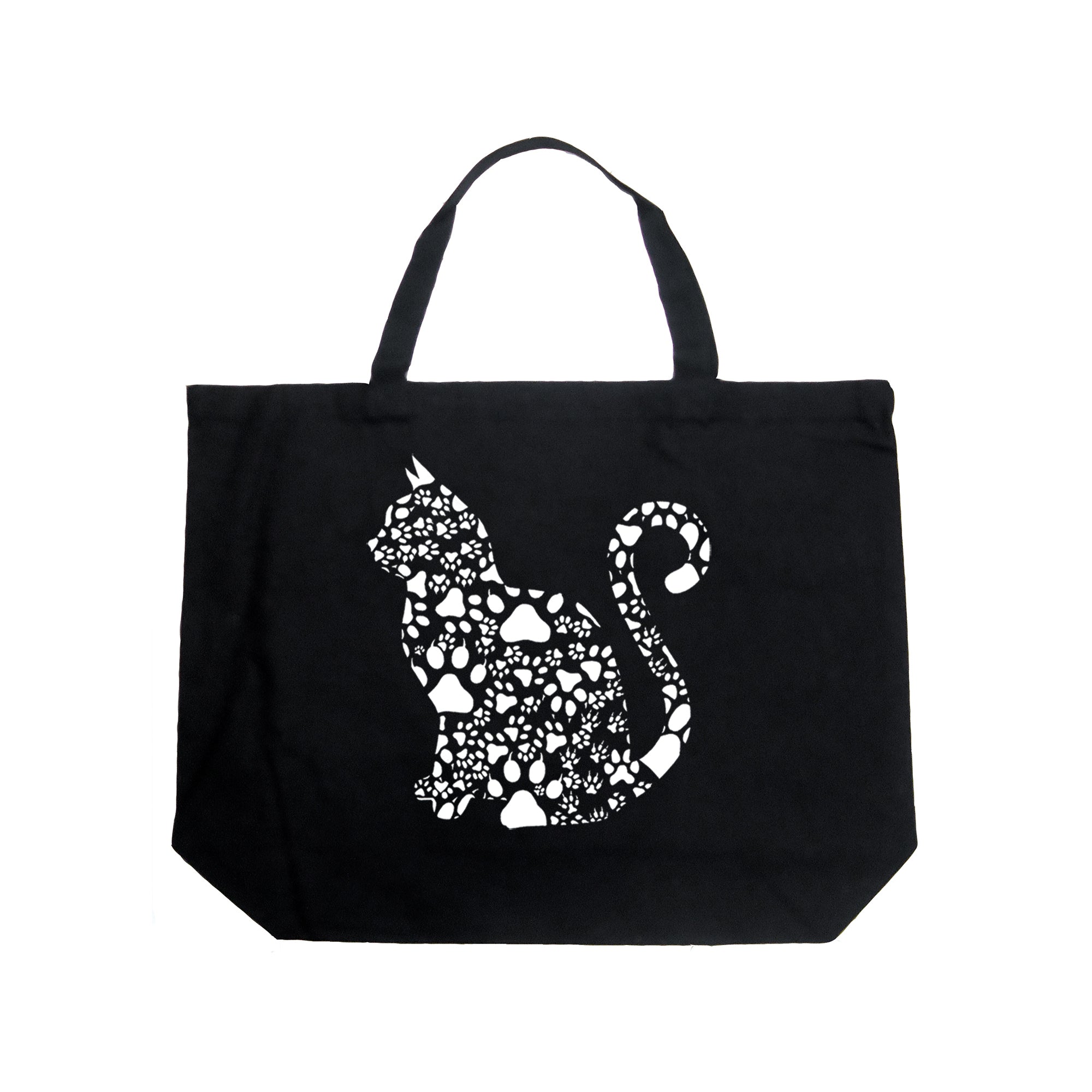 Cat Claws - Large Word Art Tote Bag、mySite、camillekostekn
