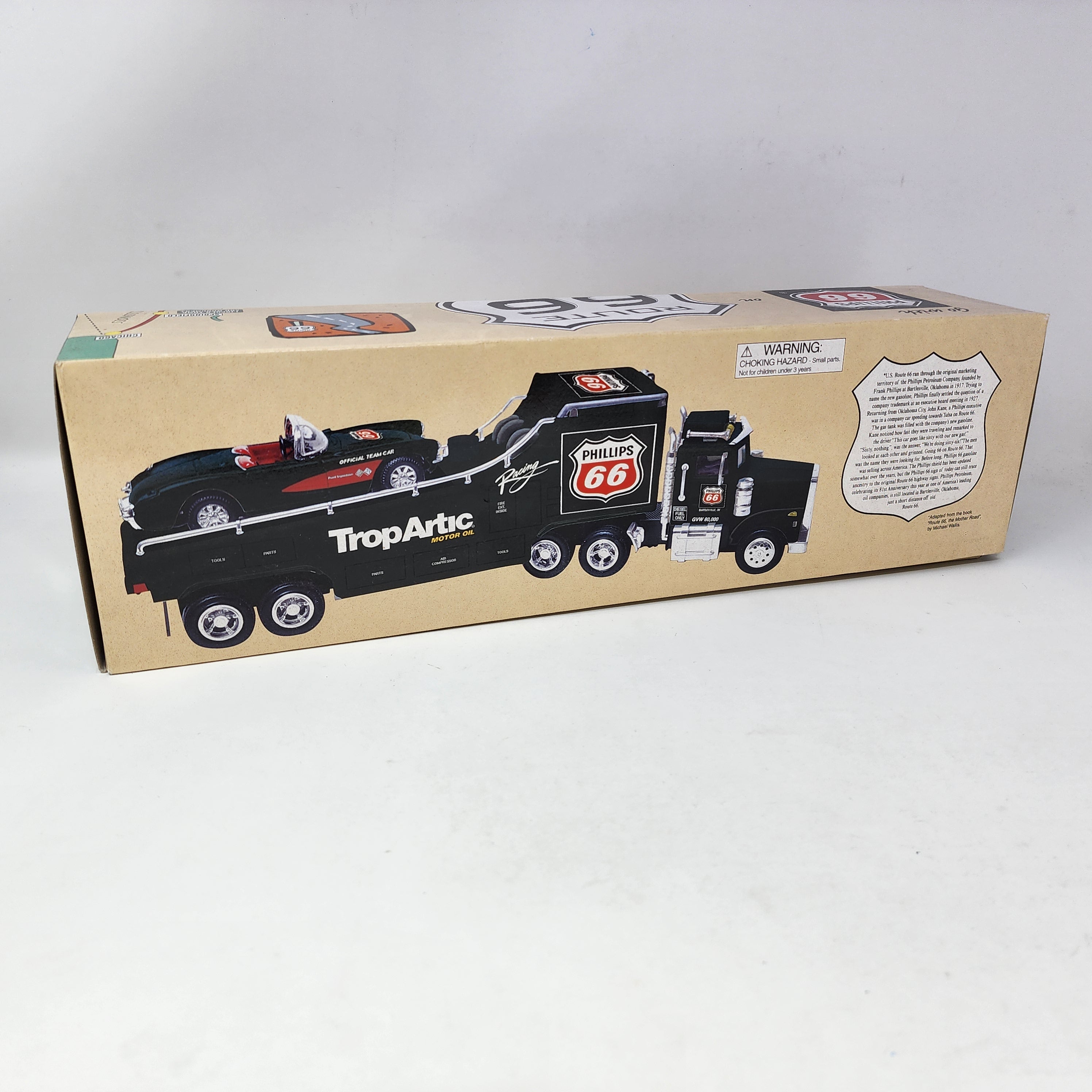 Semi Car Hauler & Corvette Phillips 66 TropArtic w/ Box 1:32 Scale Semi、mySite、hgirdovlk