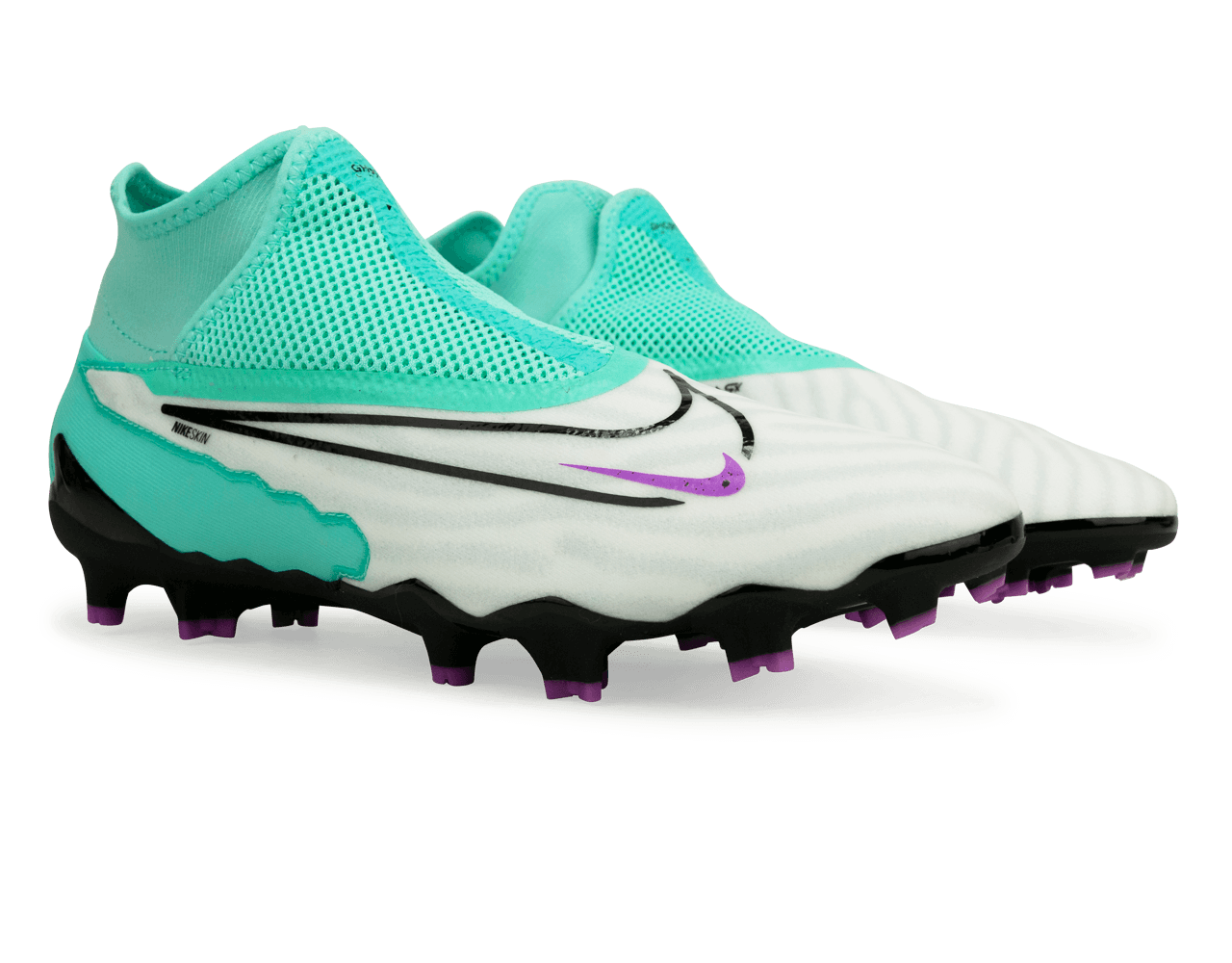 Nike Men's Phantom GX Pro DF FG Turquoise/Black/Purple、mySite、noshort