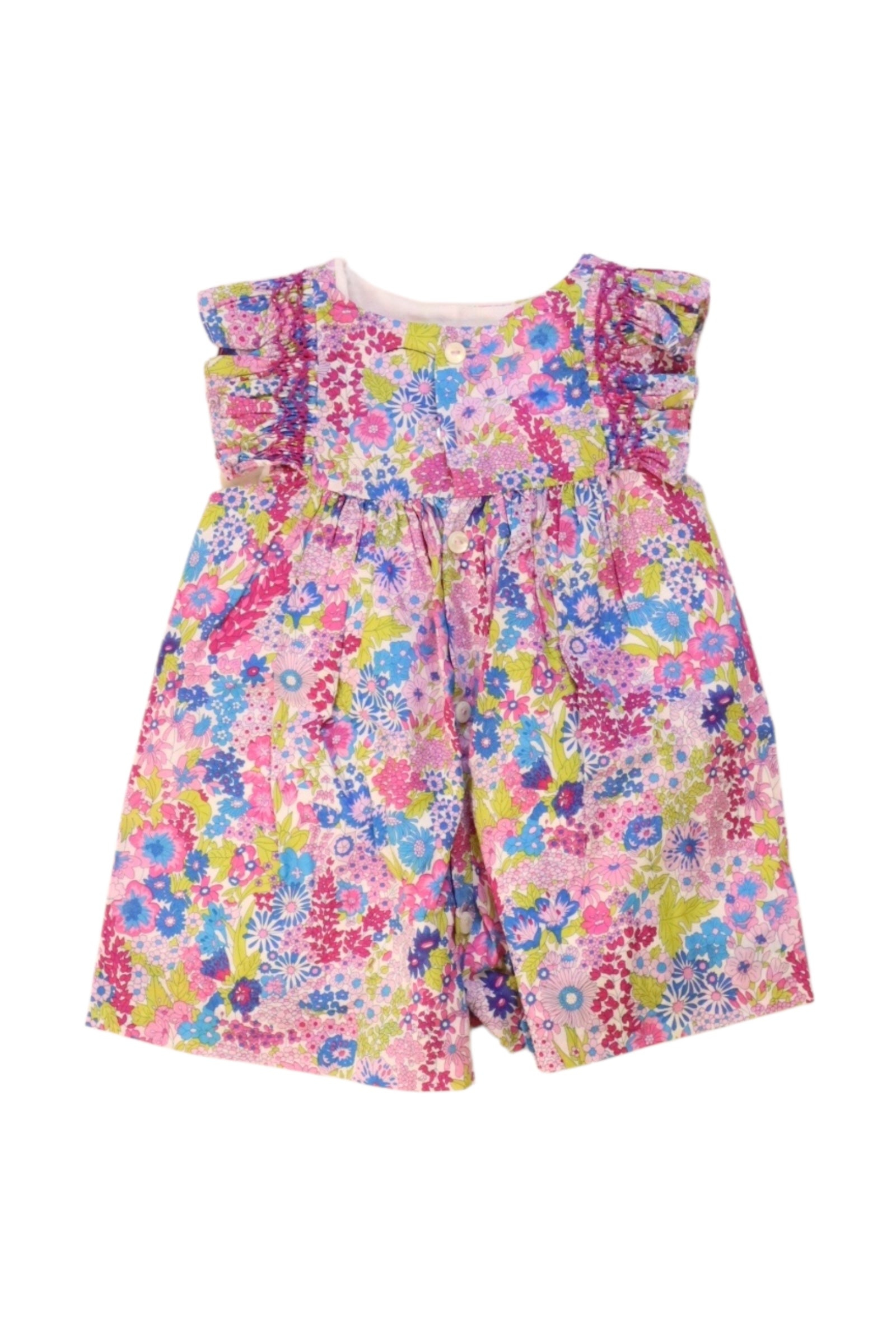 Jacadi Floral Sleeveless Romper 0-3M、mySite、g9winljtr