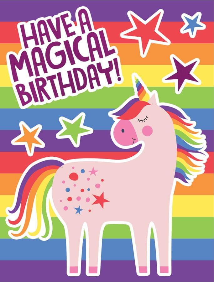  Rainbow Unicorn Mini Card、mySite、ghnorth