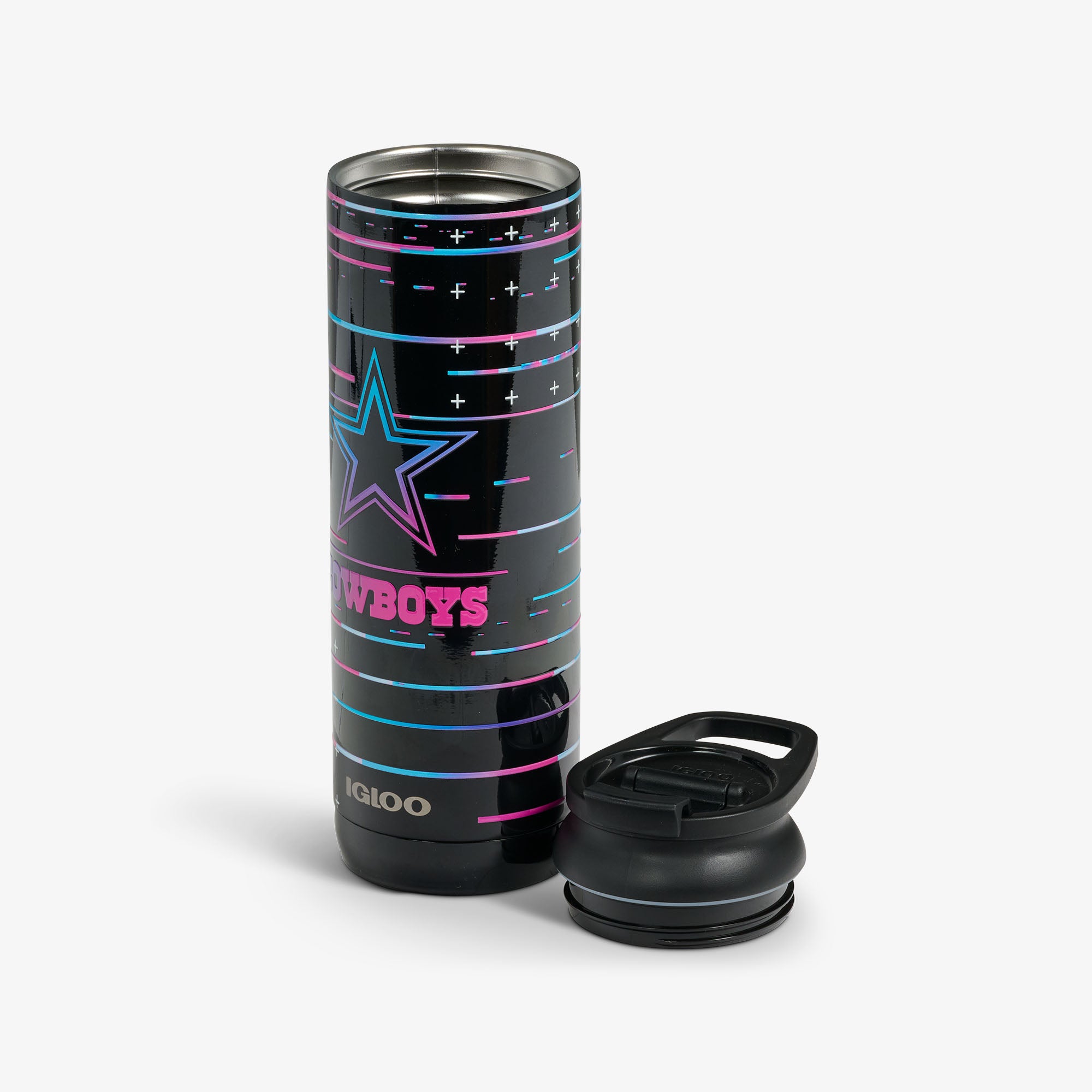 NFL Neon Dallas Cowboys 20 Oz Flip ‘n’ Sip Tumbler、mySite、noshort