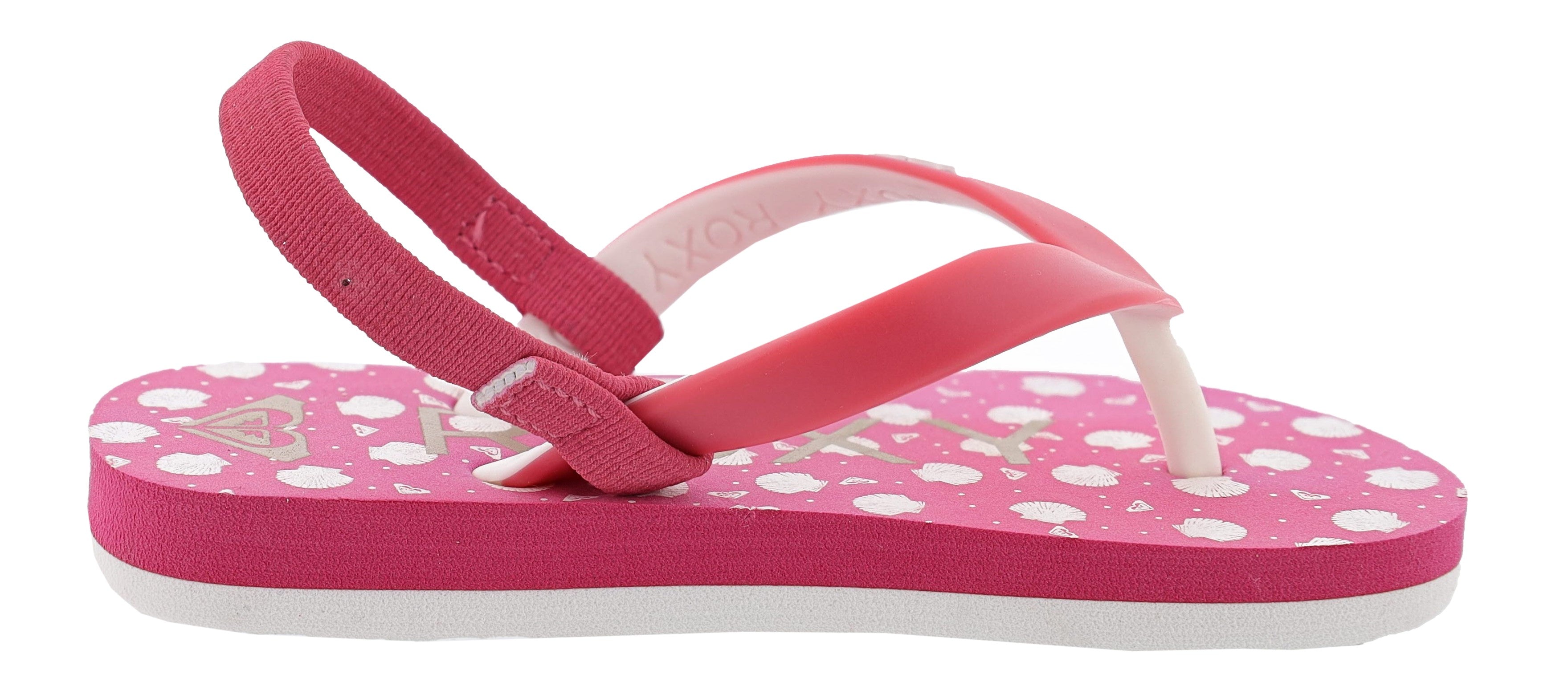Roxy Toddler's Tahiti Elasticized Strap Flip Flops、mySite、dreamappss