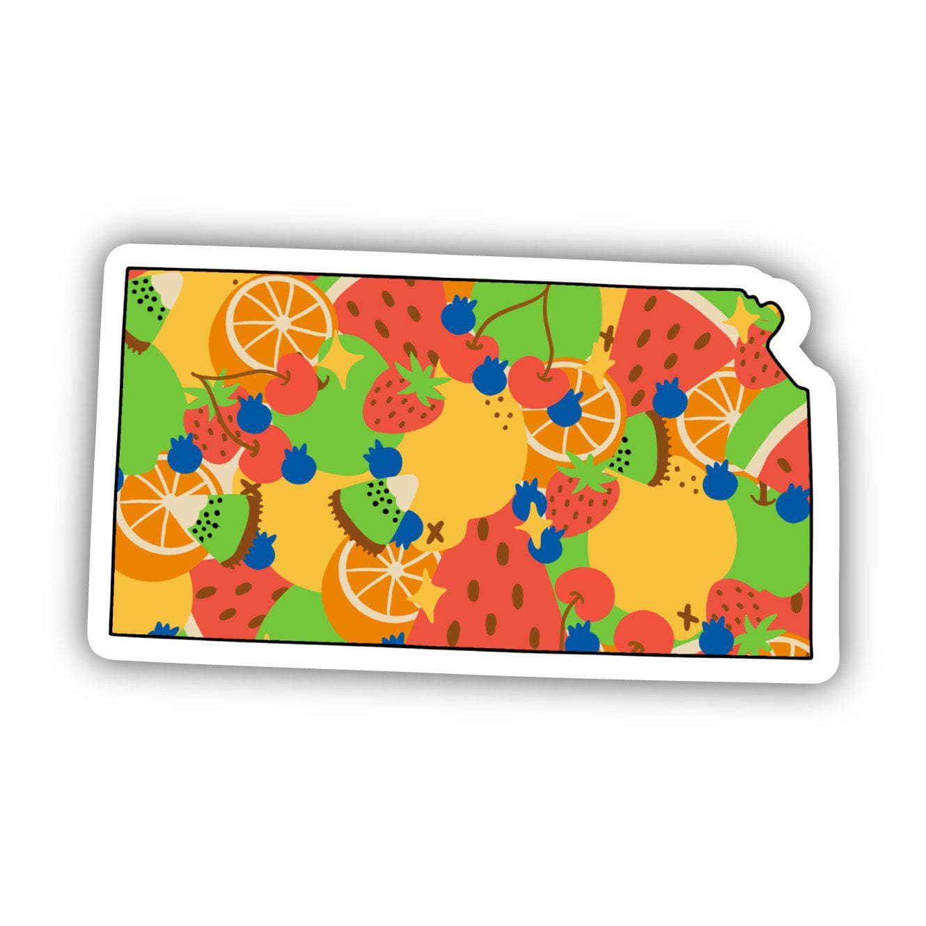  Kansas Fruit Pattern Sticker、mySite、elrpsem3k