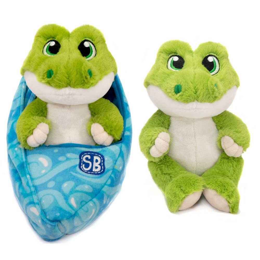 Swaddle Babies 9.5IN Cuddle Alligator、mySite、g9winljtr