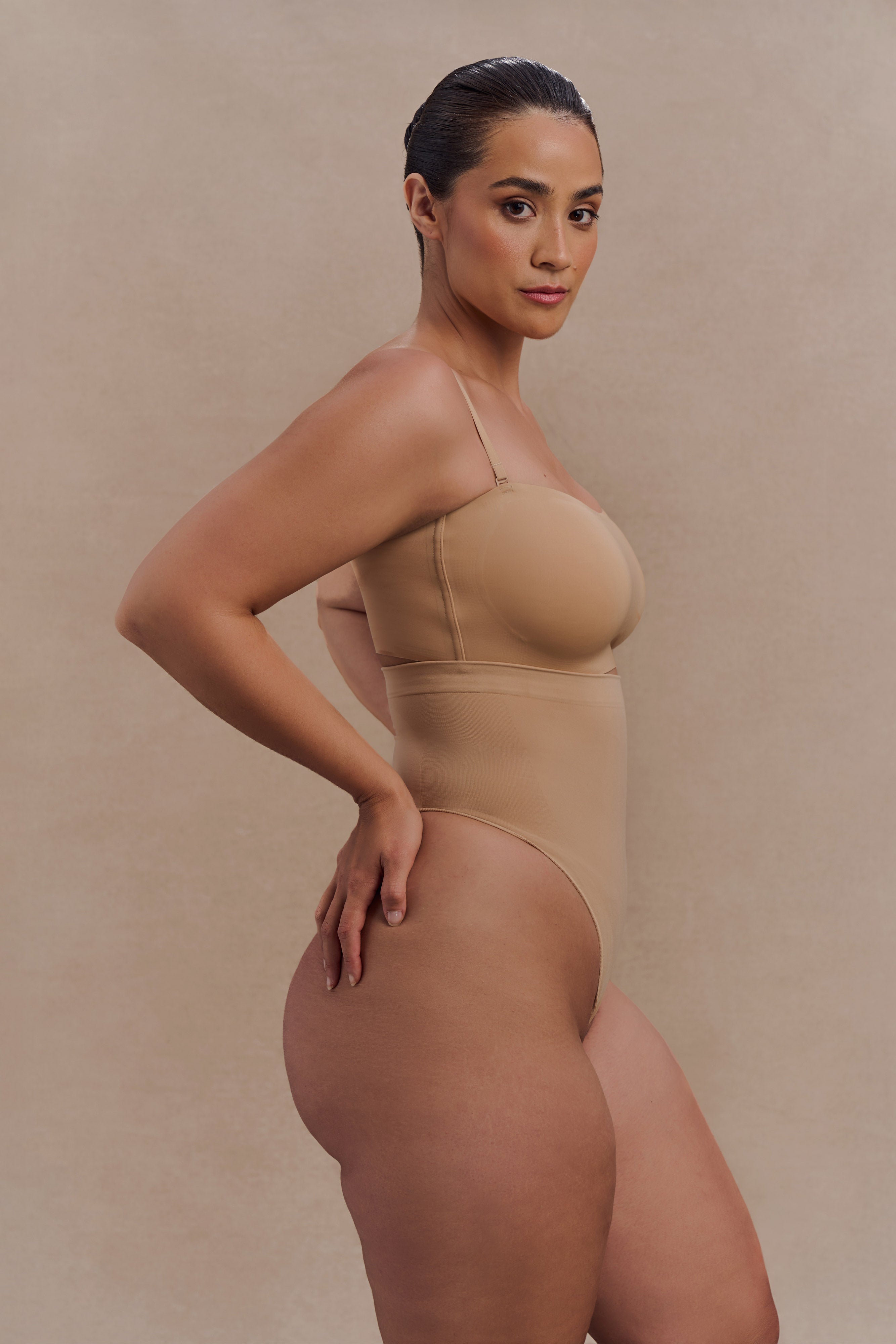 Joanna Strapless Shapewear Bra - Beige、mySite、solidvoid