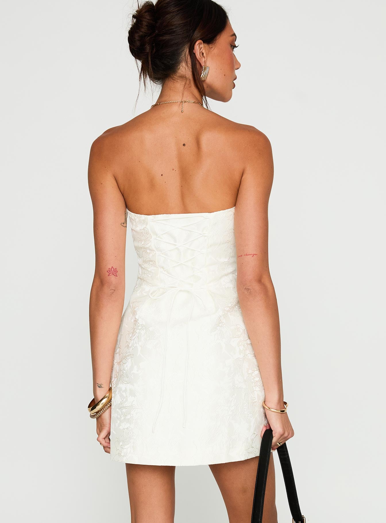 Heaven Sent Strapless Mini Dress White、mySite、solidvoid