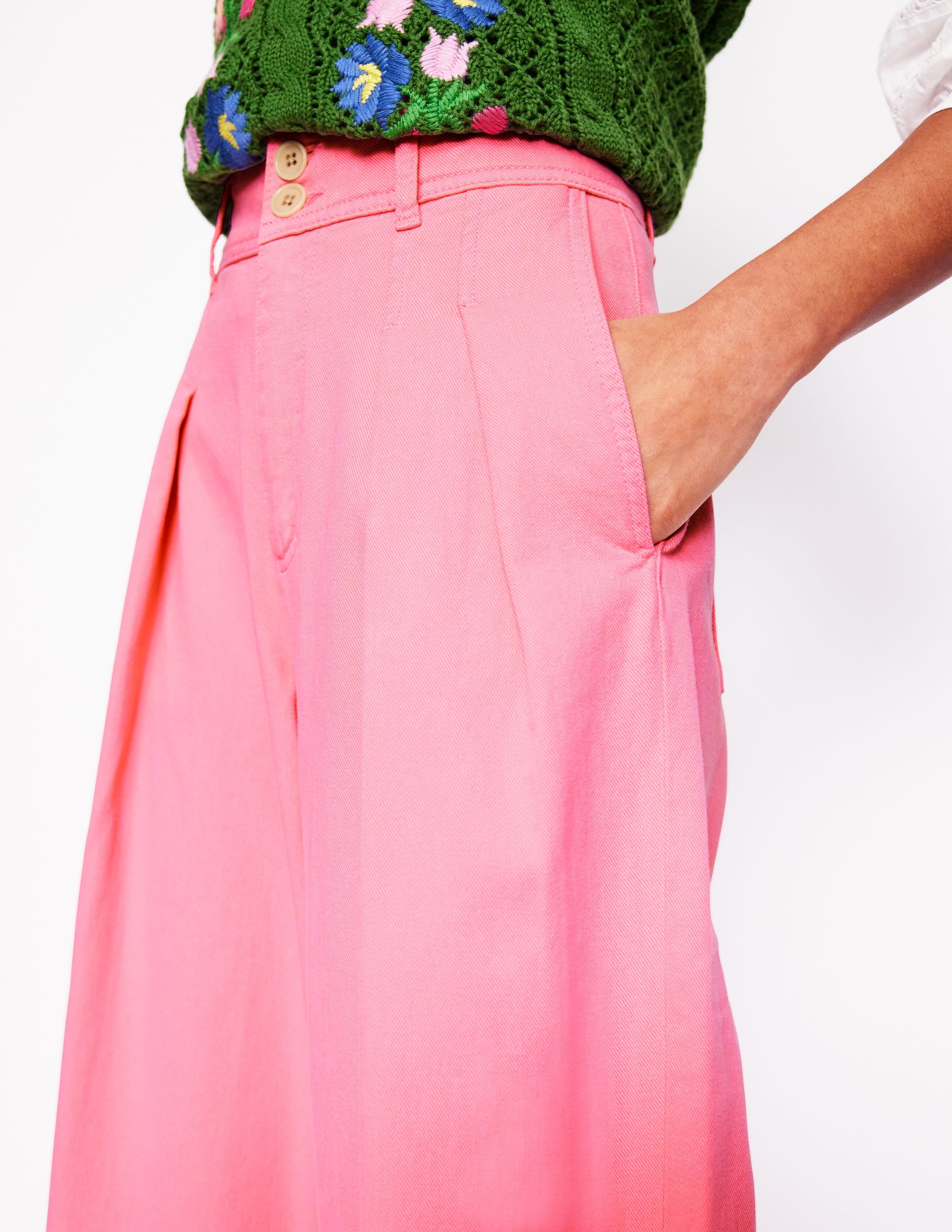  Brompton Wide Leg Pants-Pink Rose、mySite、ashleygrahame
