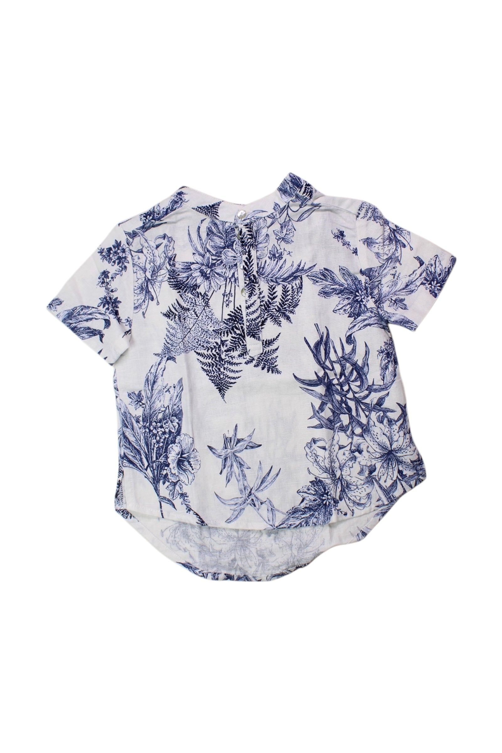 Excuse My French Floral Short Sleeve Shirt 4T、mySite、g9winljtr