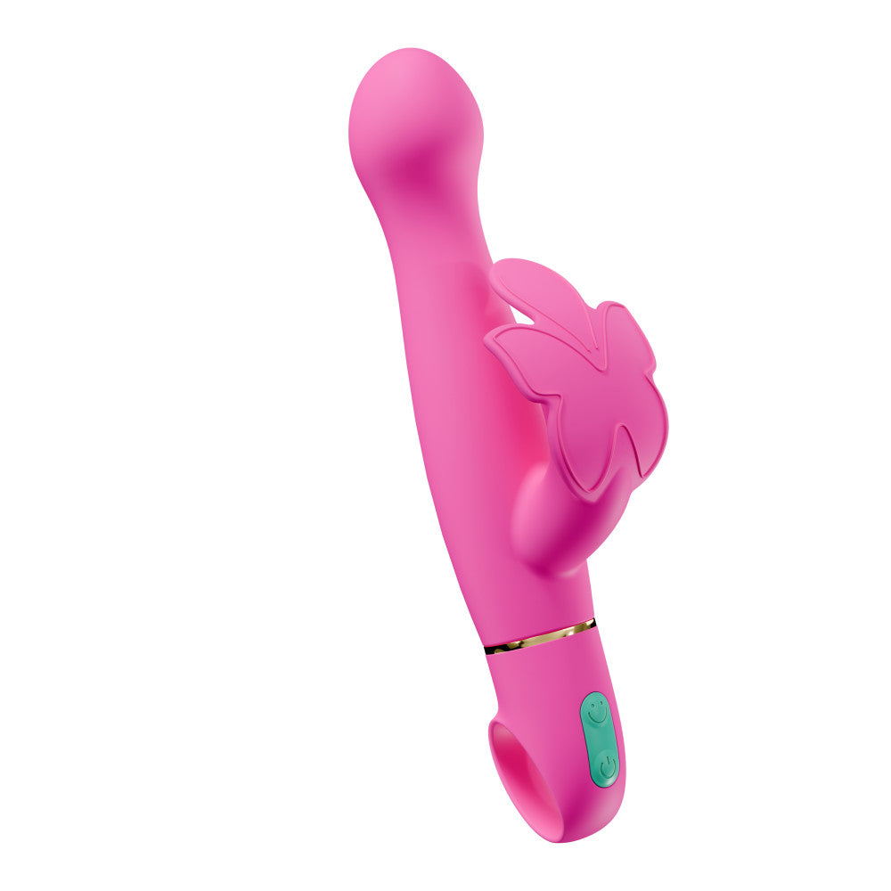 Aria by Blush® | Naughty AF 8 Inch Clitoral G-Spot Dual Stimulation Rechargeable Silicone Vibrator – In Pink、mySite、bottomscart