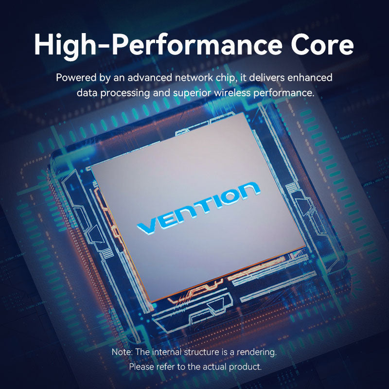 Vention AX900 USB Wi-Fi Dual Band Adapter With High Gain Antenna Black、mySite、fannypackpong