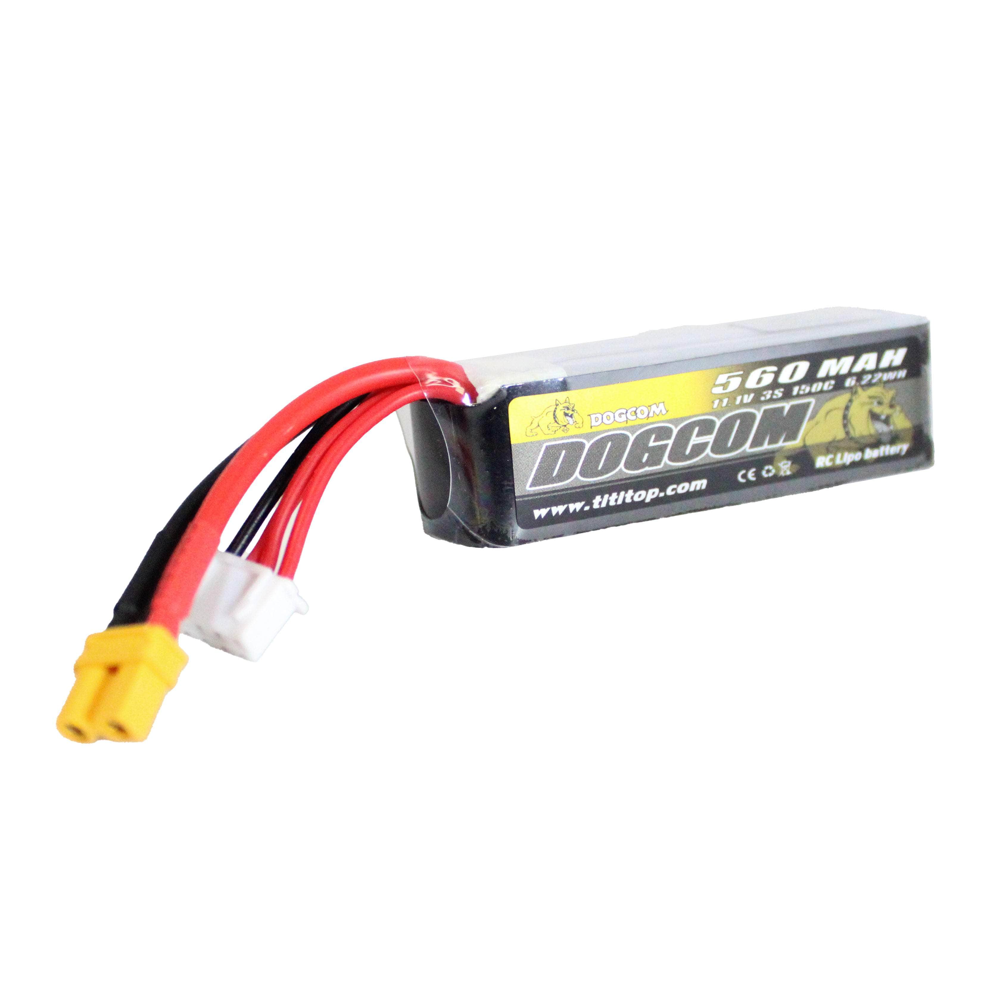 DogCom 11.1V 3S 560mAh 150C LiPo - XT30、mySite、merchandisen