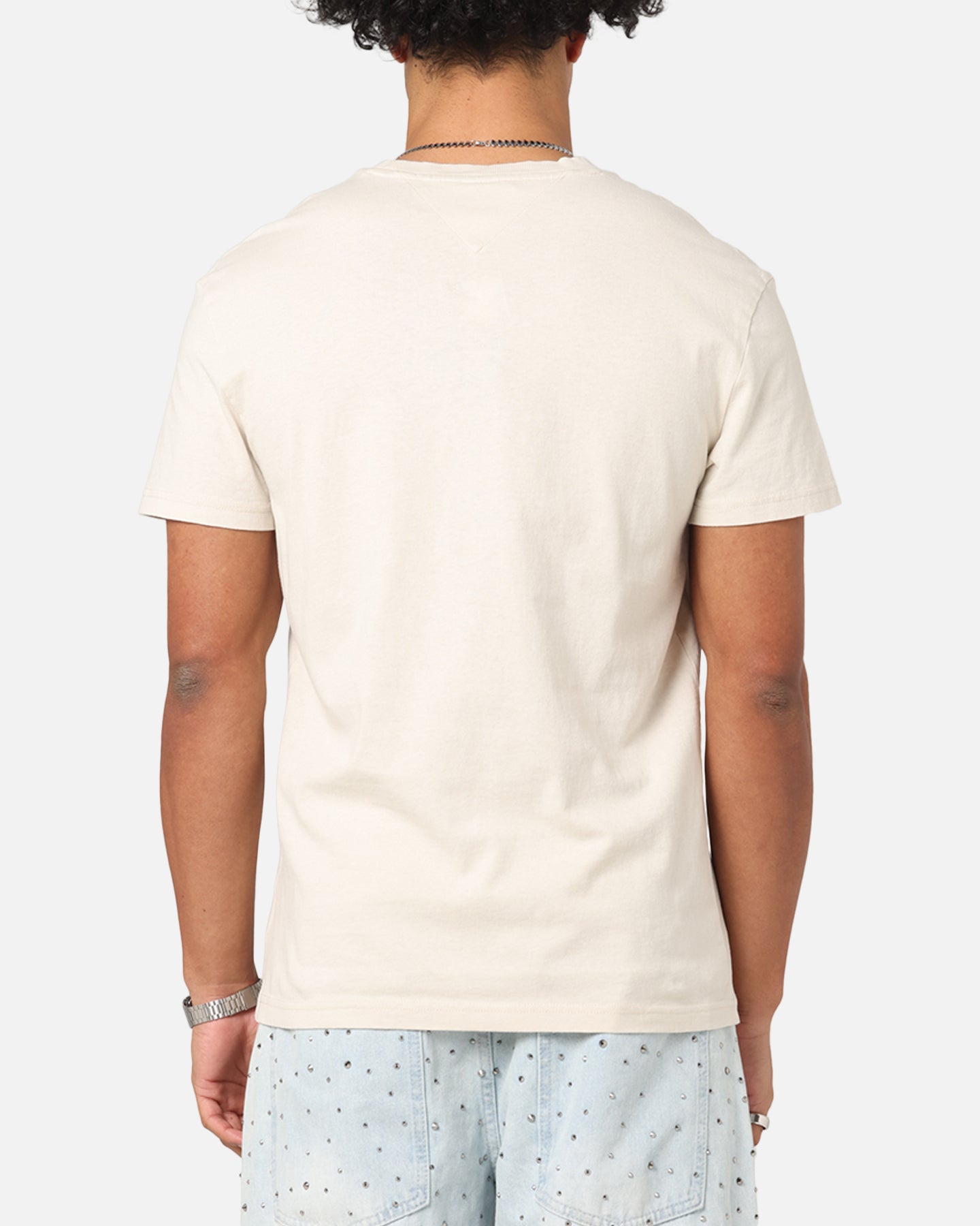 Tommy Jeans Regular Paisley College T-Shirt Newsprint、mySite、zt4zffjzw