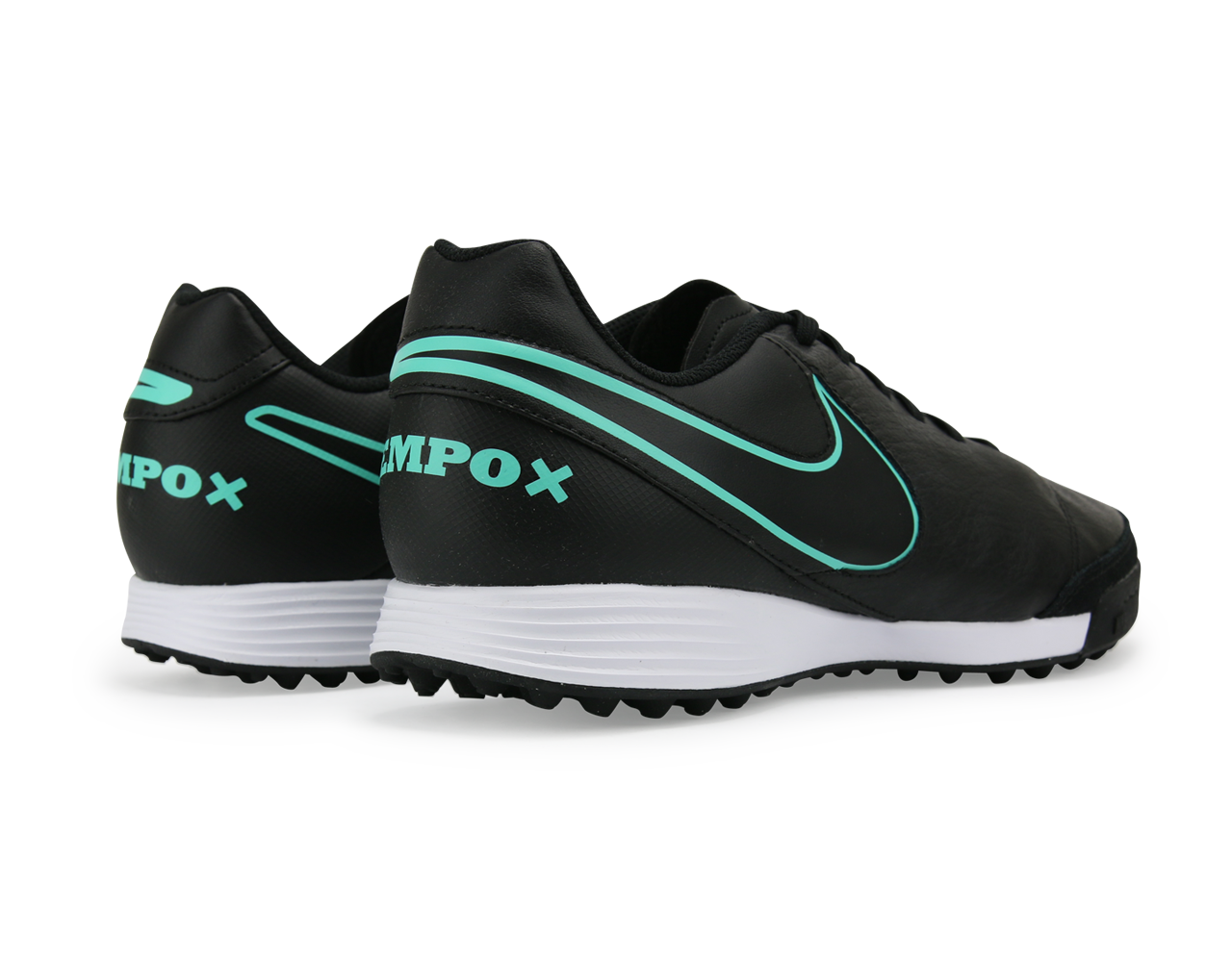Nike Men's TiempoX Genio II Leather Turf Soccer Shoes Black/Hyper Turqouise、mySite、bottomscart