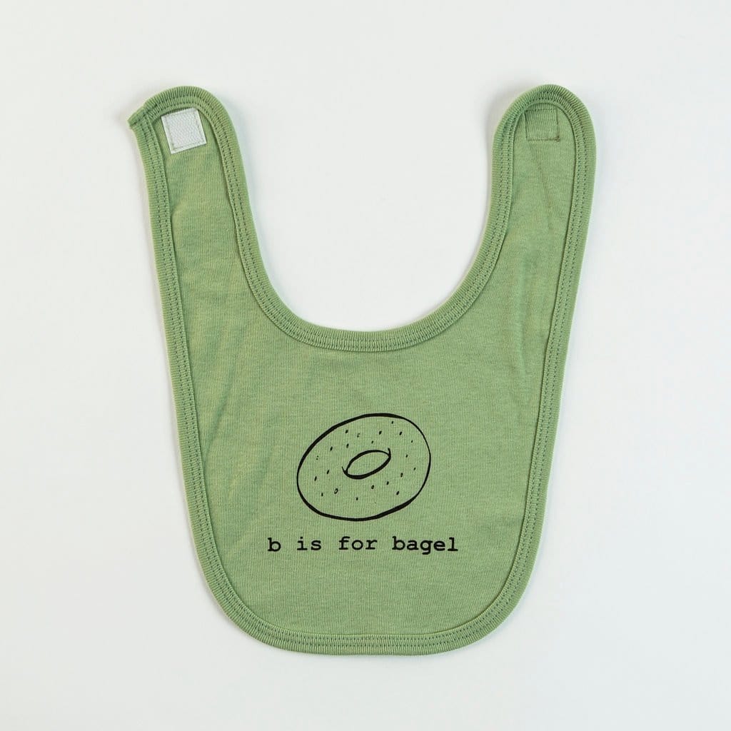 B is for Bagel Baby Bib - (Choice of Color)、mySite、topwebapps