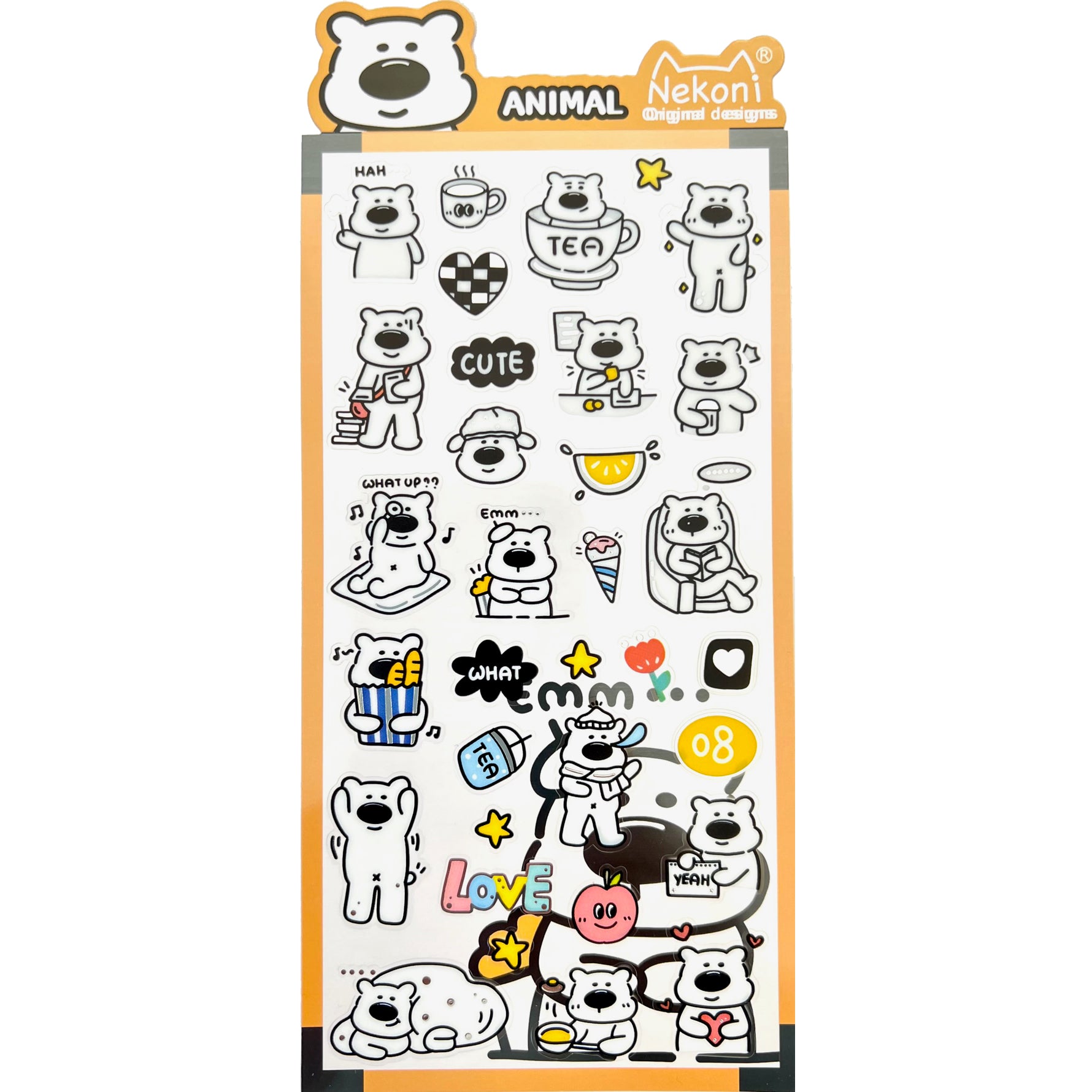  Bear Animal Stickers、mySite、ghnorth