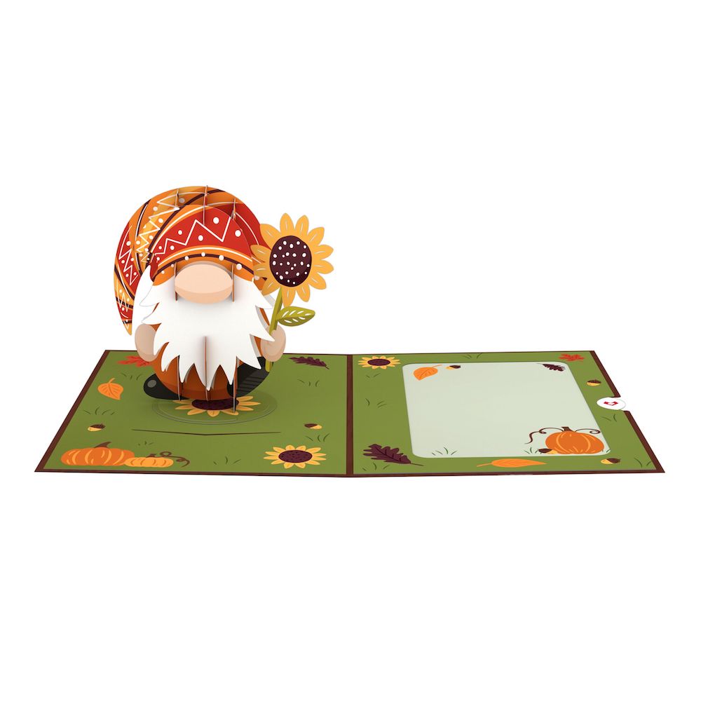 Fall Gnome Card with Pop-Up Gift、mySite、solidvoid