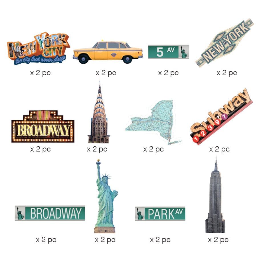  Die Cut Sticker Pack - New York City、mySite、ghnorth