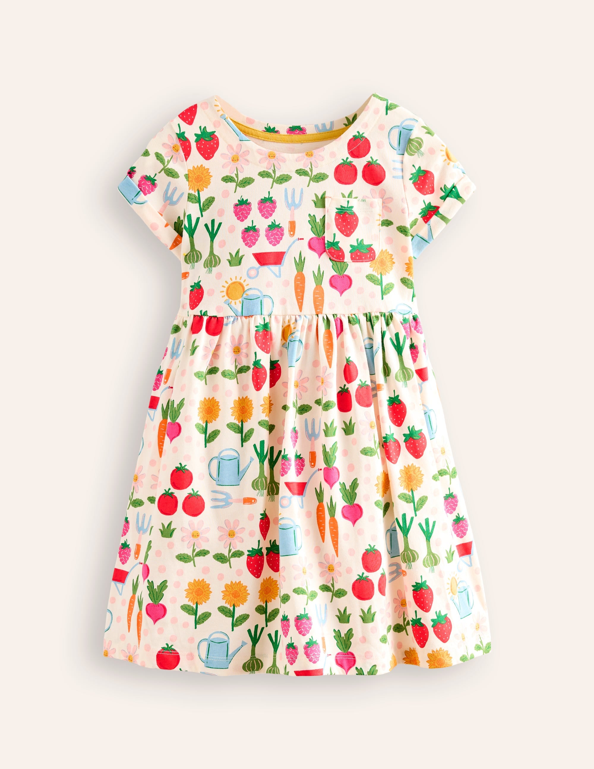  Short-sleeved Fun Jersey Dress-Multi Grow Your Own、mySite、ashleygrahame