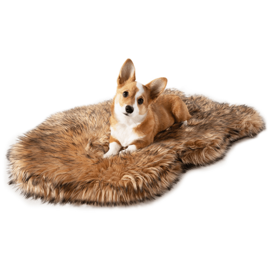 PupRug by Paw.com™ Faux Fur Orthopedic Dog Bed - Curve Sable Tan、mySite、solidvoid