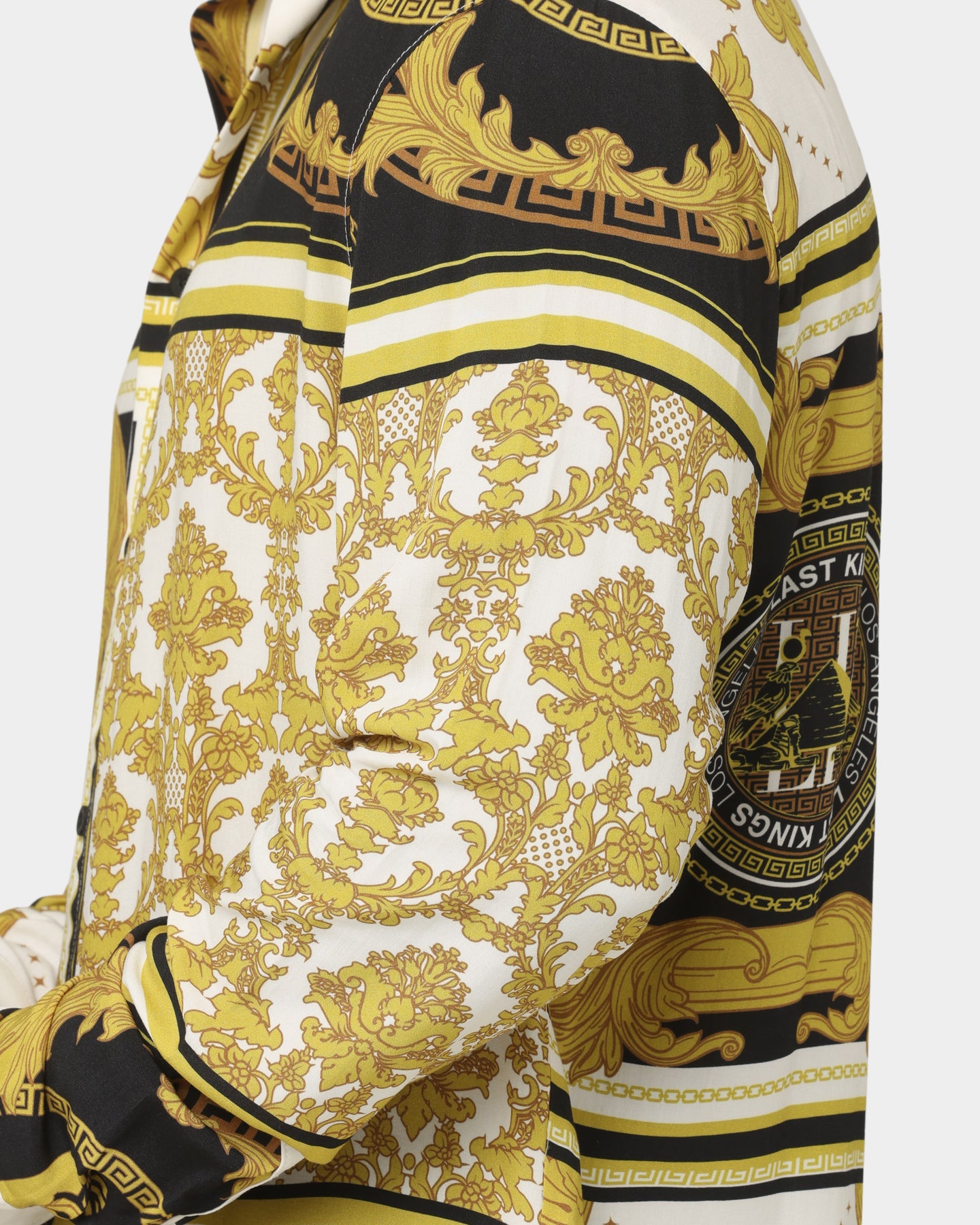 Last Kings Baroque Long Sleeve Shirt Black/White/Gold、mySite、zt4zffjzw
