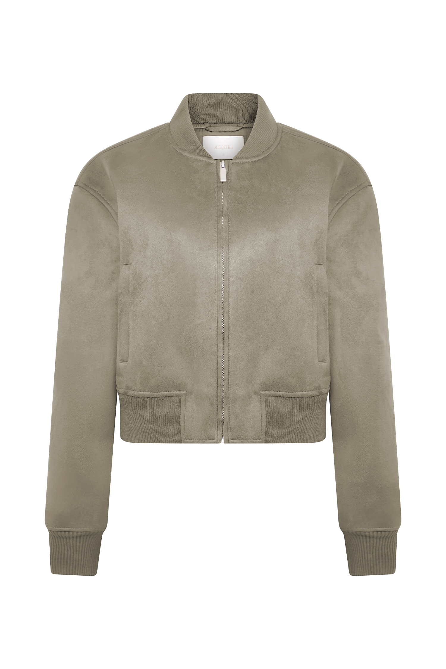 Rudy Suede Bomber Jacket - Sand、mySite、solidvoid