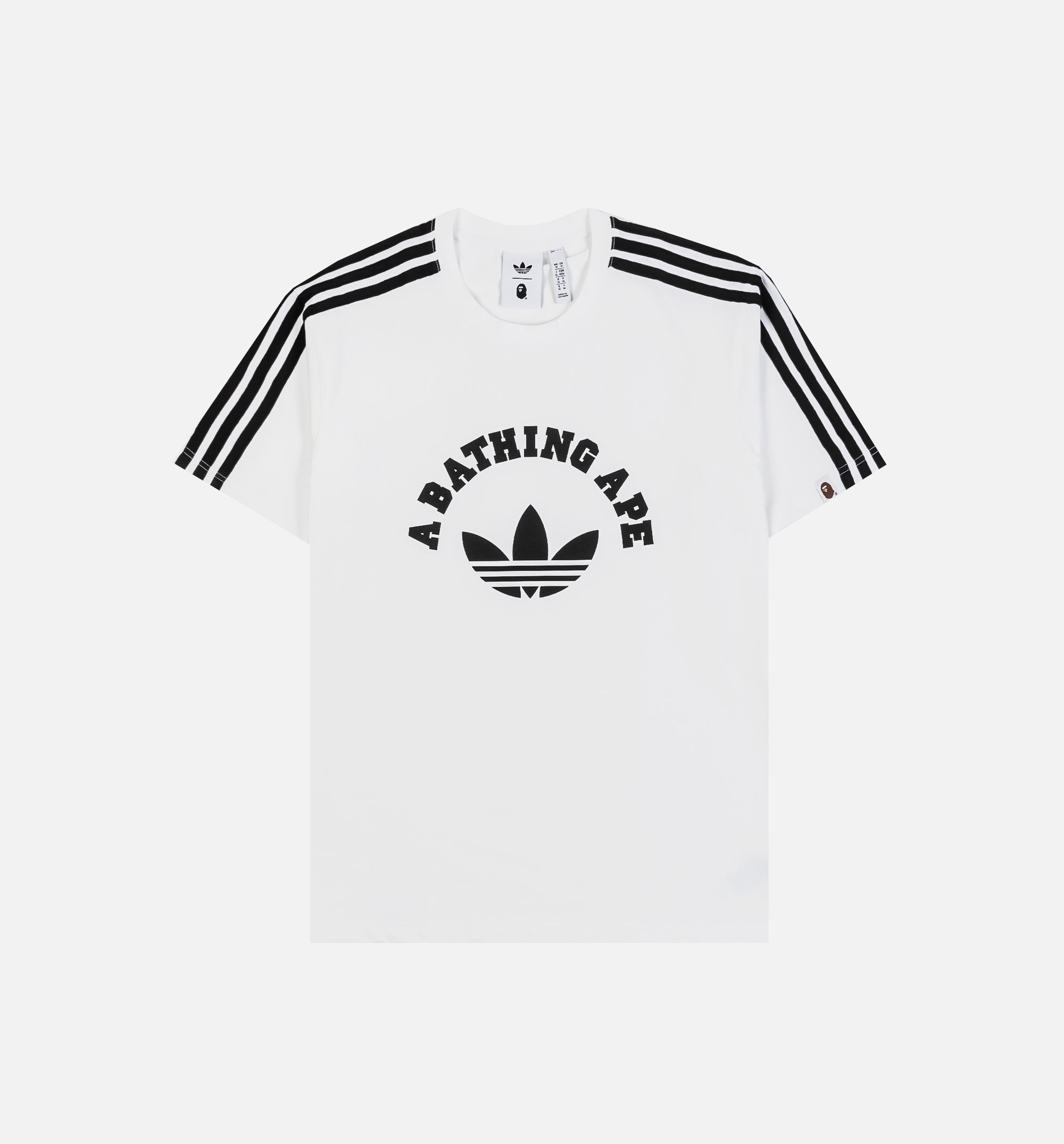 Bape x Adidas All Over Print Mens Short Sleeve Shirt - White、mySite、dreamappss