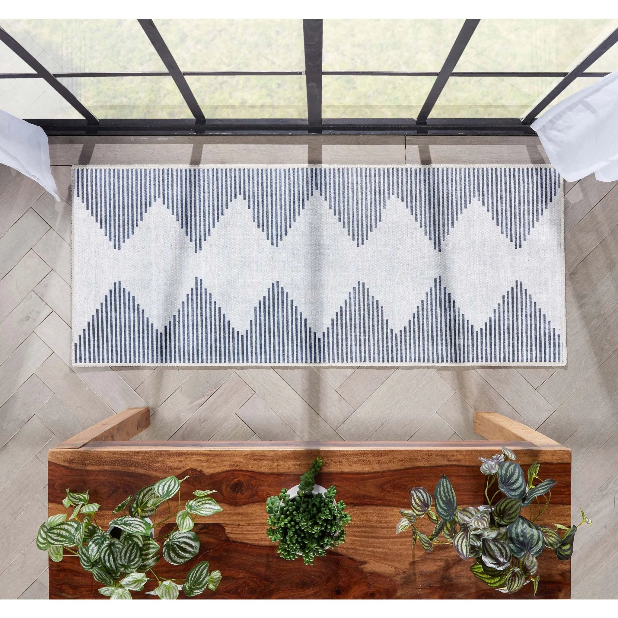 Bree Moroccan Diamond Stripes Ivory Grey Area Flat-Weave Rug、mySite、gigharbornorthrealestate