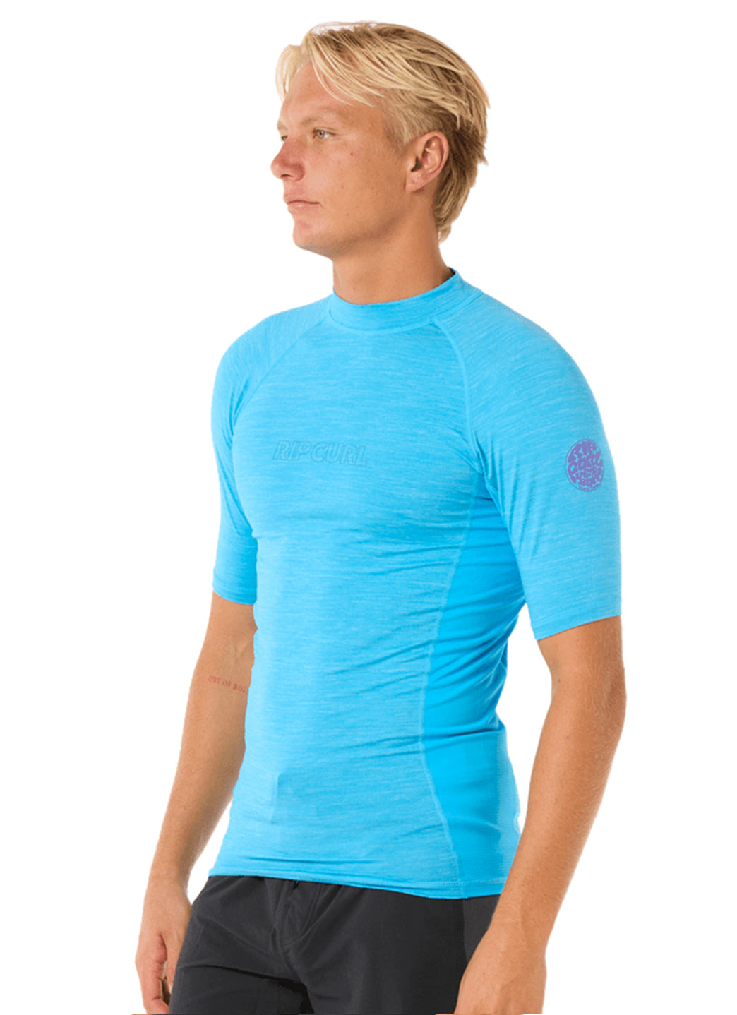 Rip Curl Men's Dawn Patrol UPF Short Sleeve Rash Guard、mySite、noshort