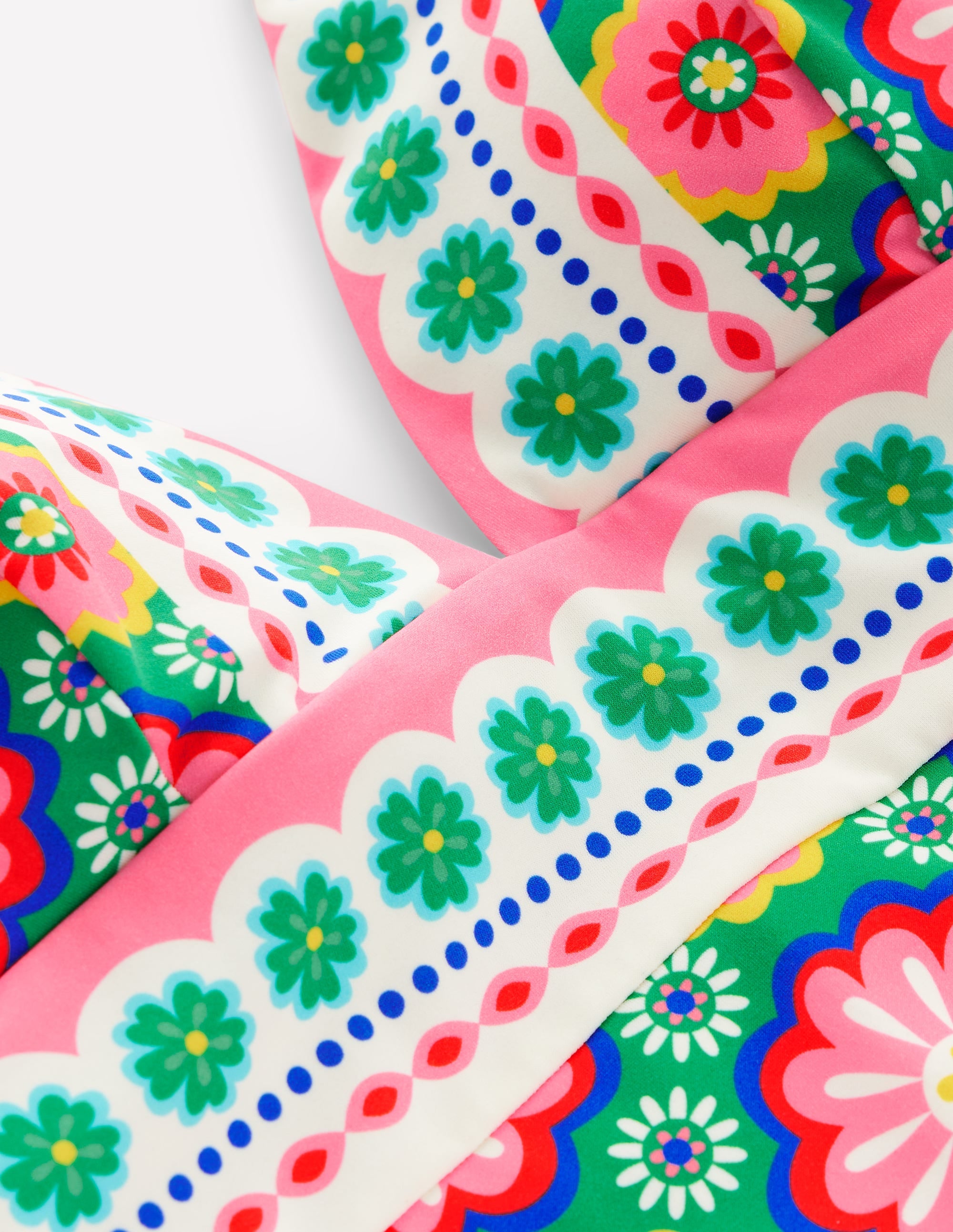  Porto V-Neck Swimsuit-Multi, Flower Tile、mySite、ashleygrahame