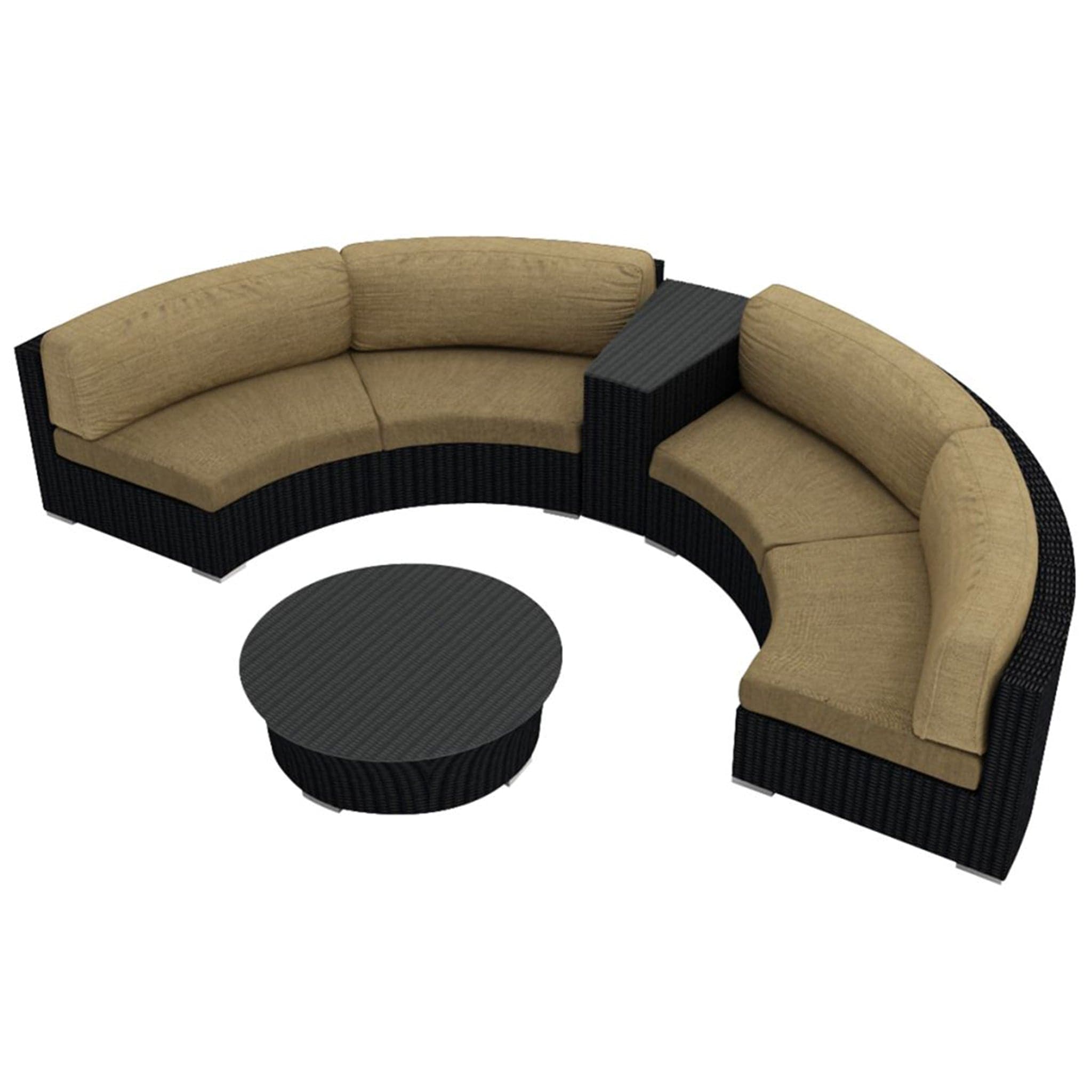 Urbana 4 Piece Curve Sectional Set、mySite、neckold