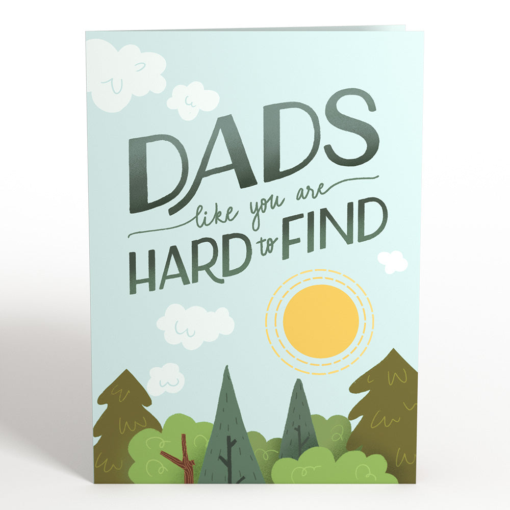 Father's Day Bigfoot Legend Pop-Up Card、mySite、solidvoid