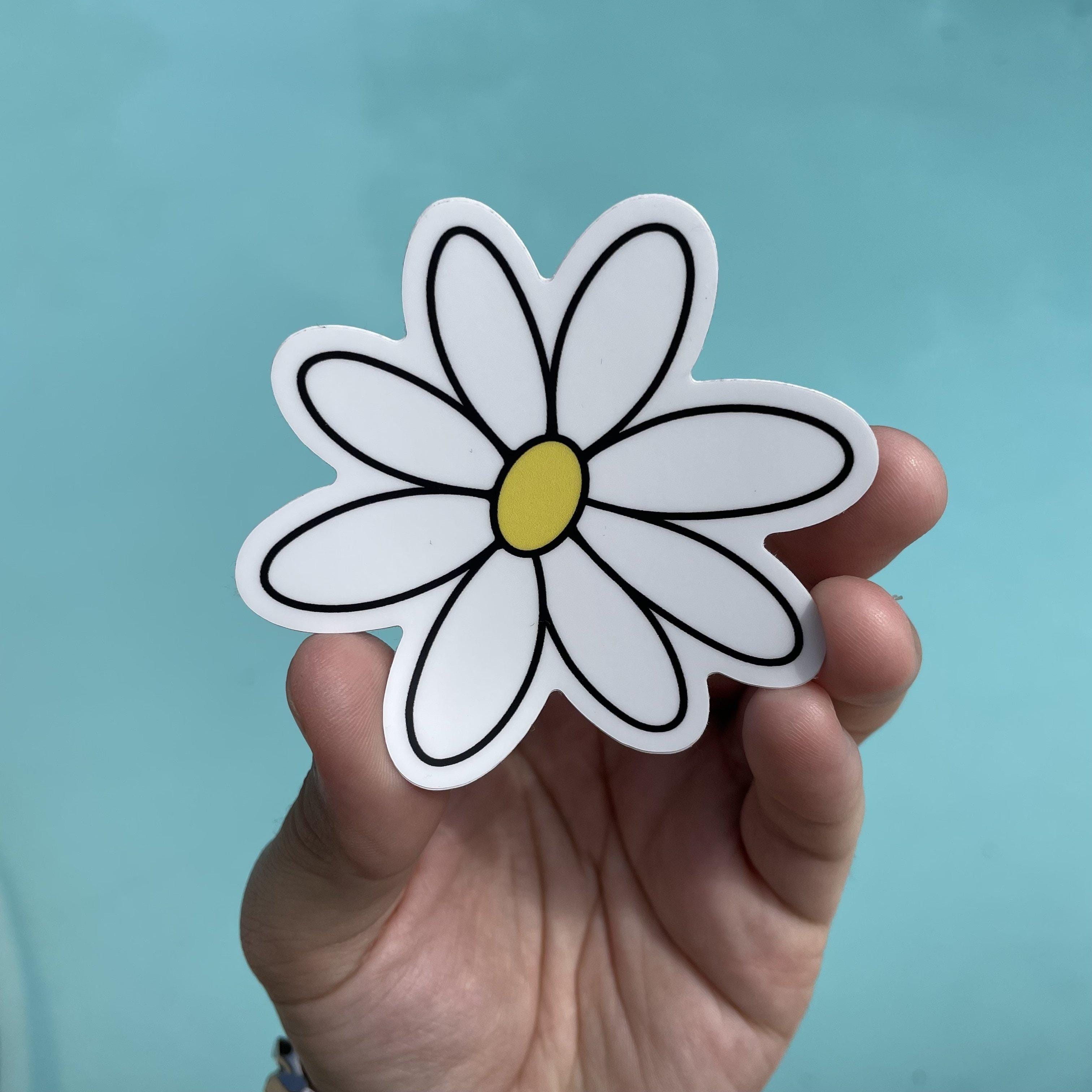  White Daisy Aesthetic Sticker、mySite、elrpsem3k