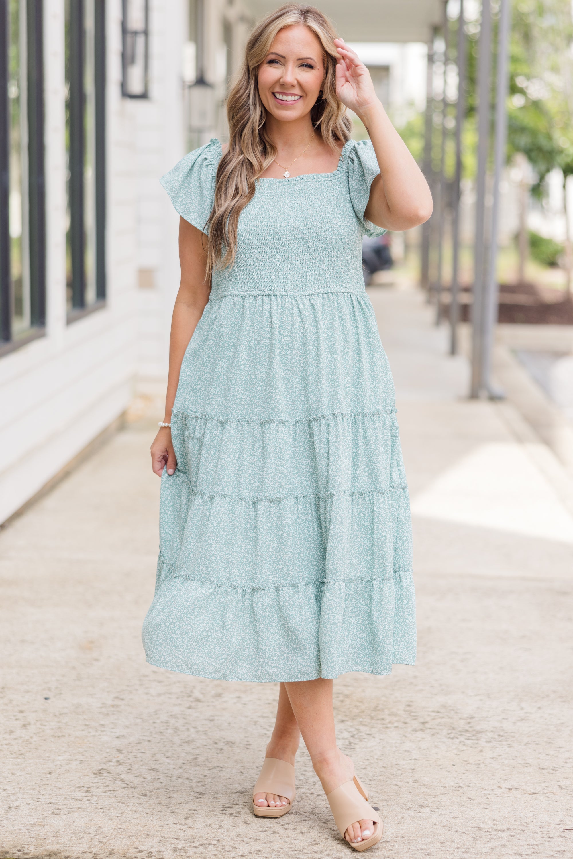  It's All Happening Dress, Sage、mySite、justintrudeaud