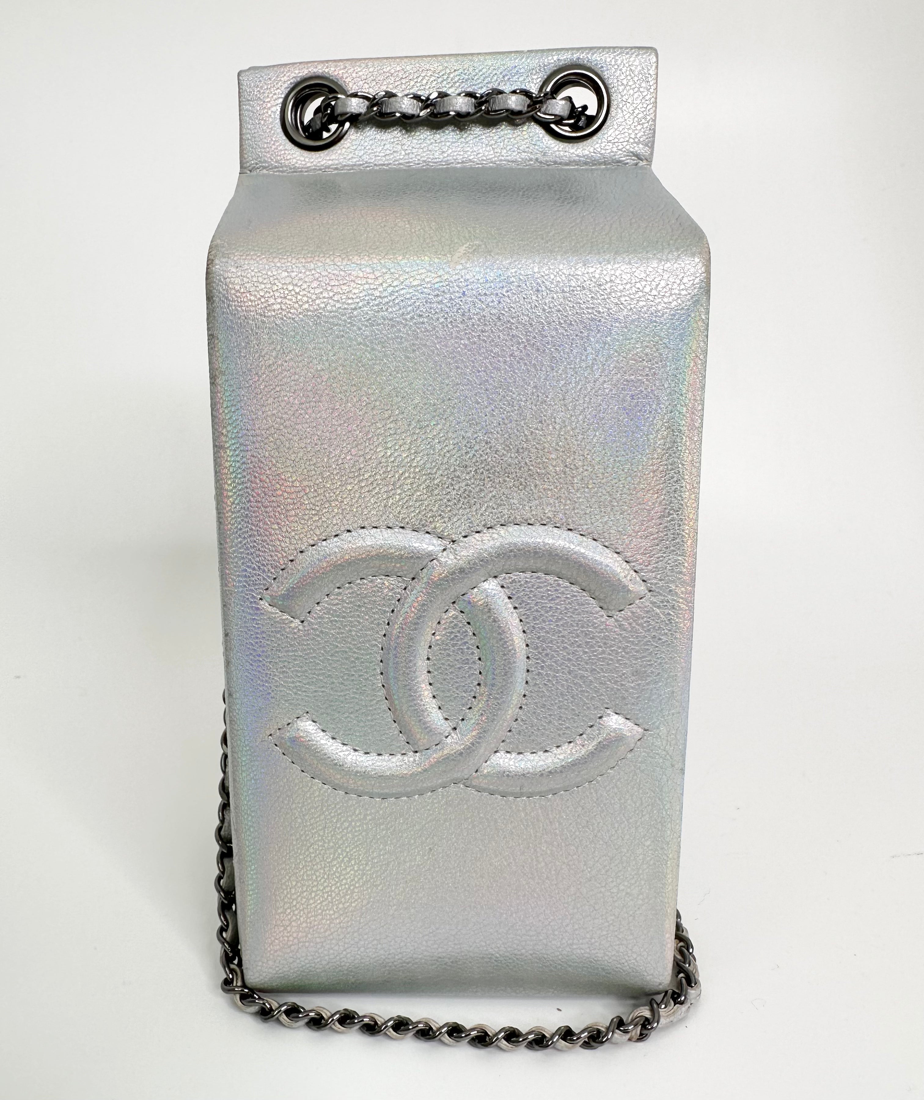 Iridescent Silver Lait de Coco Milk Carton Bag、mySite、garminoutage.com
