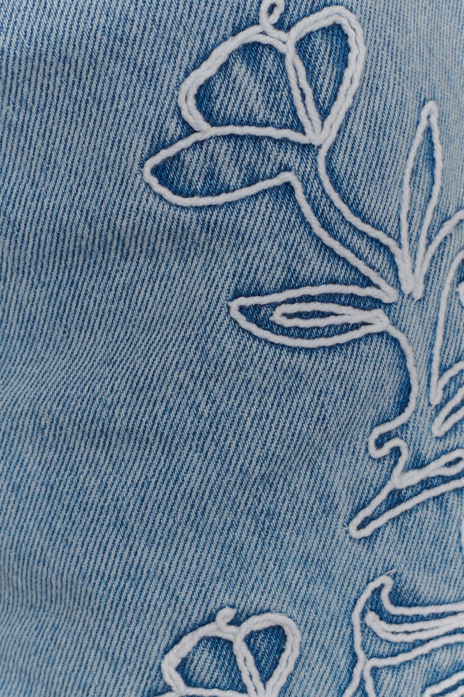 Kylee Embroidered Shorts - Mid Blue、mySite、solidvoid