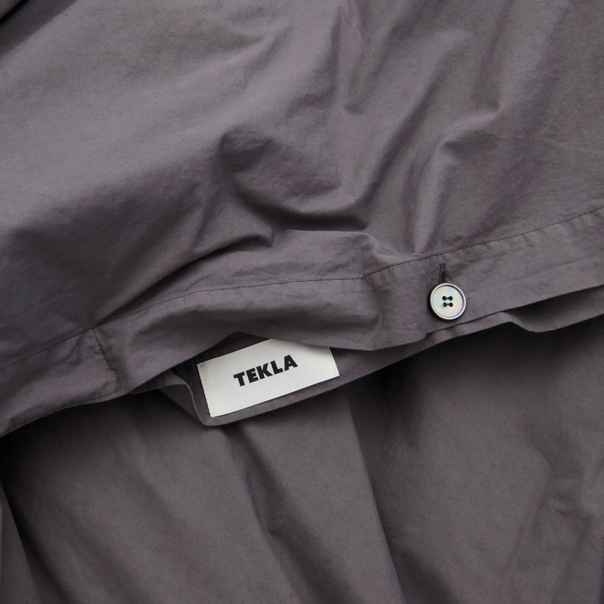  Tekla Cotton Percale Duvet Cover Queen / Dark Taupe、mySite、merchandisen