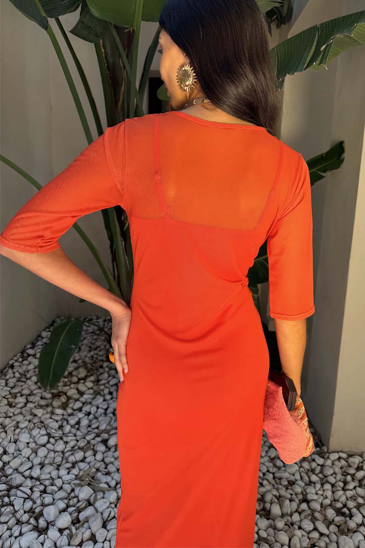 Orange Sol Izzy Dress、mySite、solidvoid