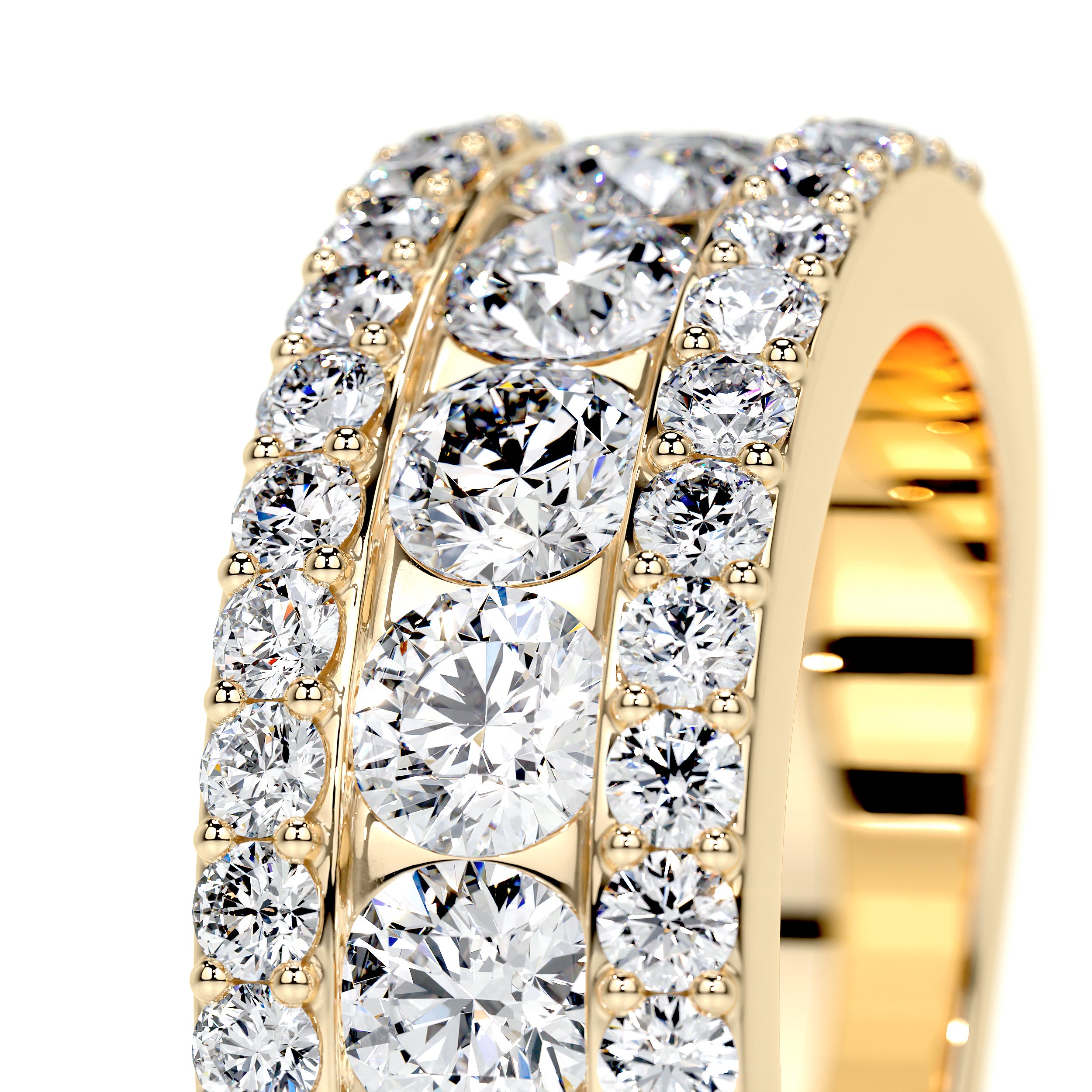 Nia Lab Grown Diamond Wedding Ring (2 Carat) -18K Yellow Gold、mySite、hinf8tx79