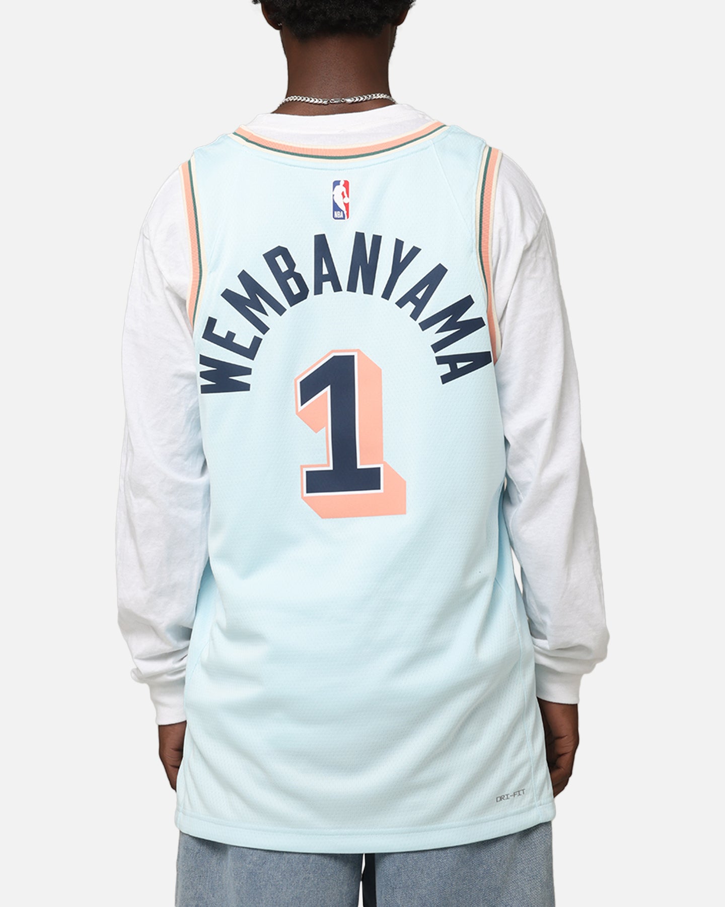 Nike Victor Wembanyama San Antonio Spurs #1 City Edition 2024/25 Nike Dri-Fit NBA Swingman Jersey Blue、mySite、zt4zffjzw