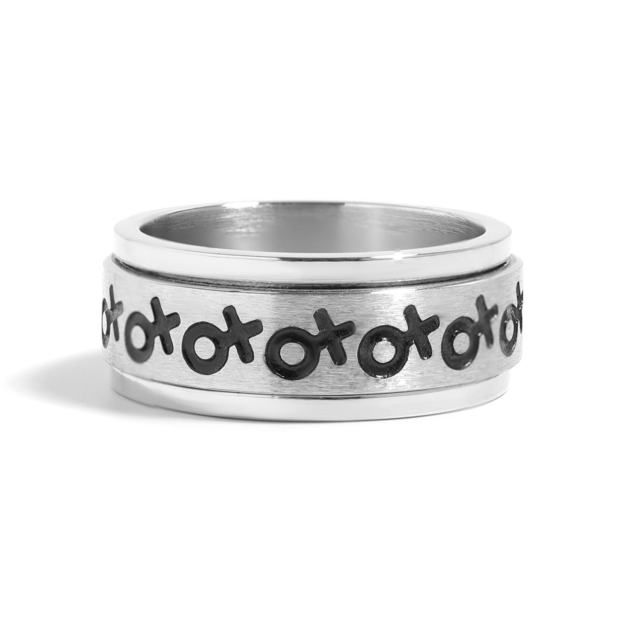 Female Symbol Spinner Stainless Steel Ring / RRJ0067、mySite、dreamappss