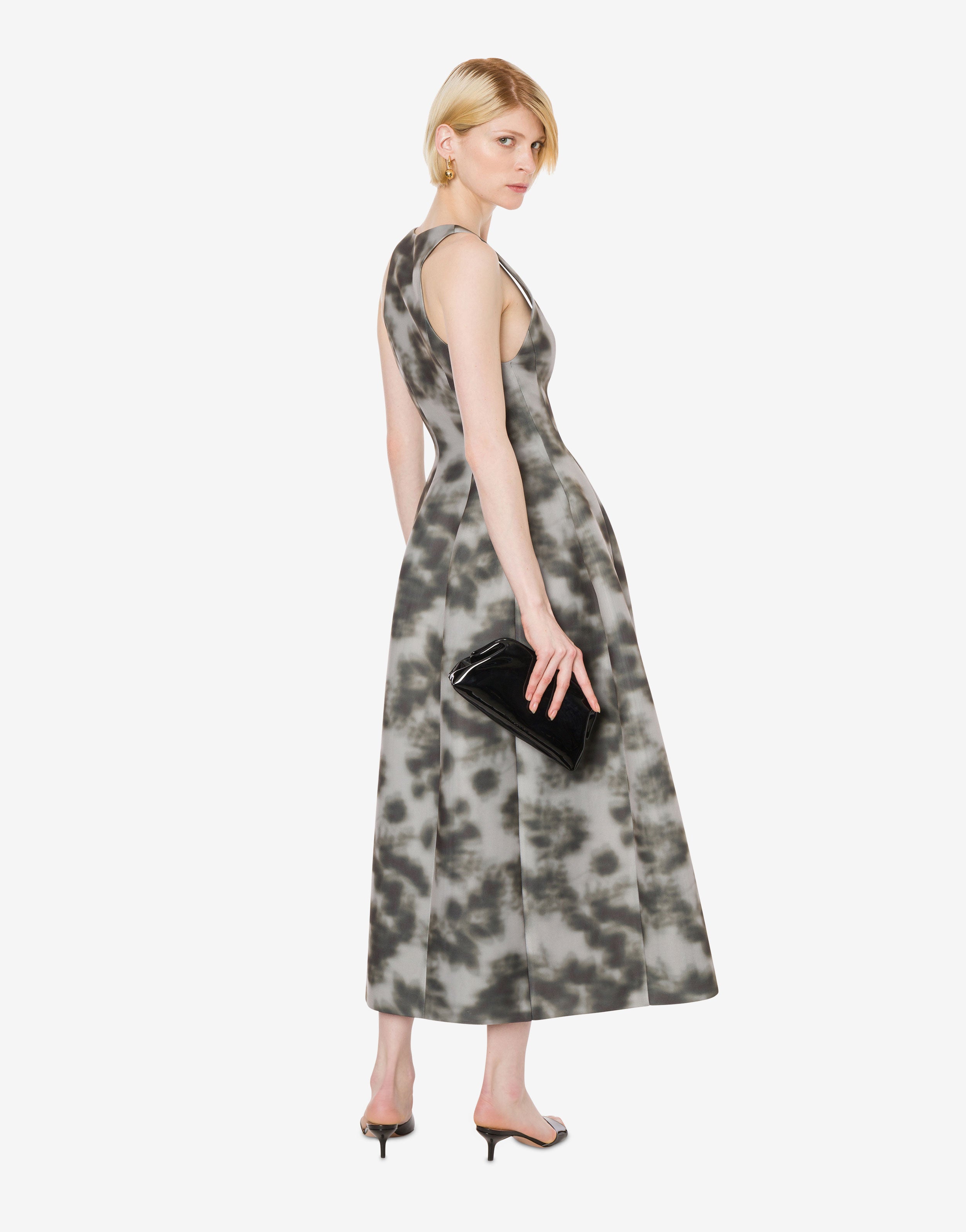 Abito longuette in scuba light stampato、mySite、aoinhome