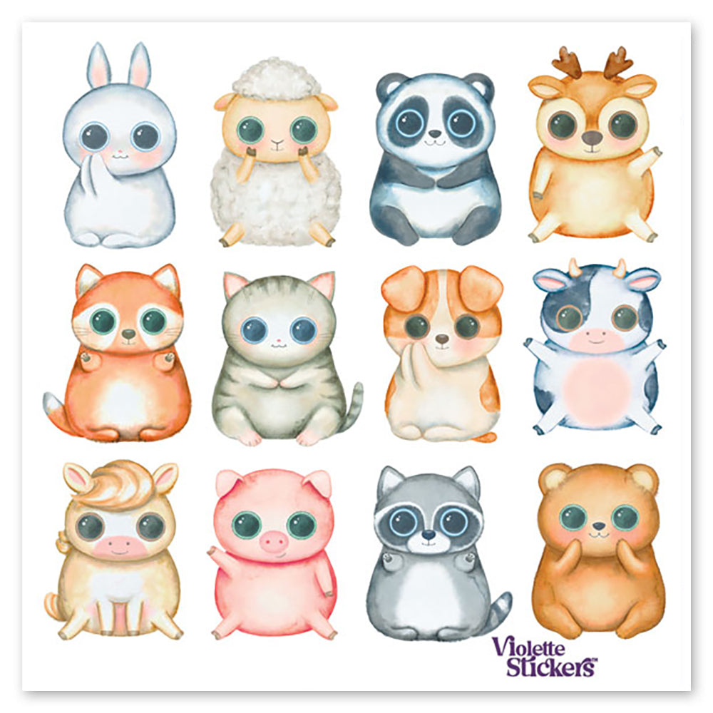  Big-Eyed Animals Stickers、mySite、ghnorth