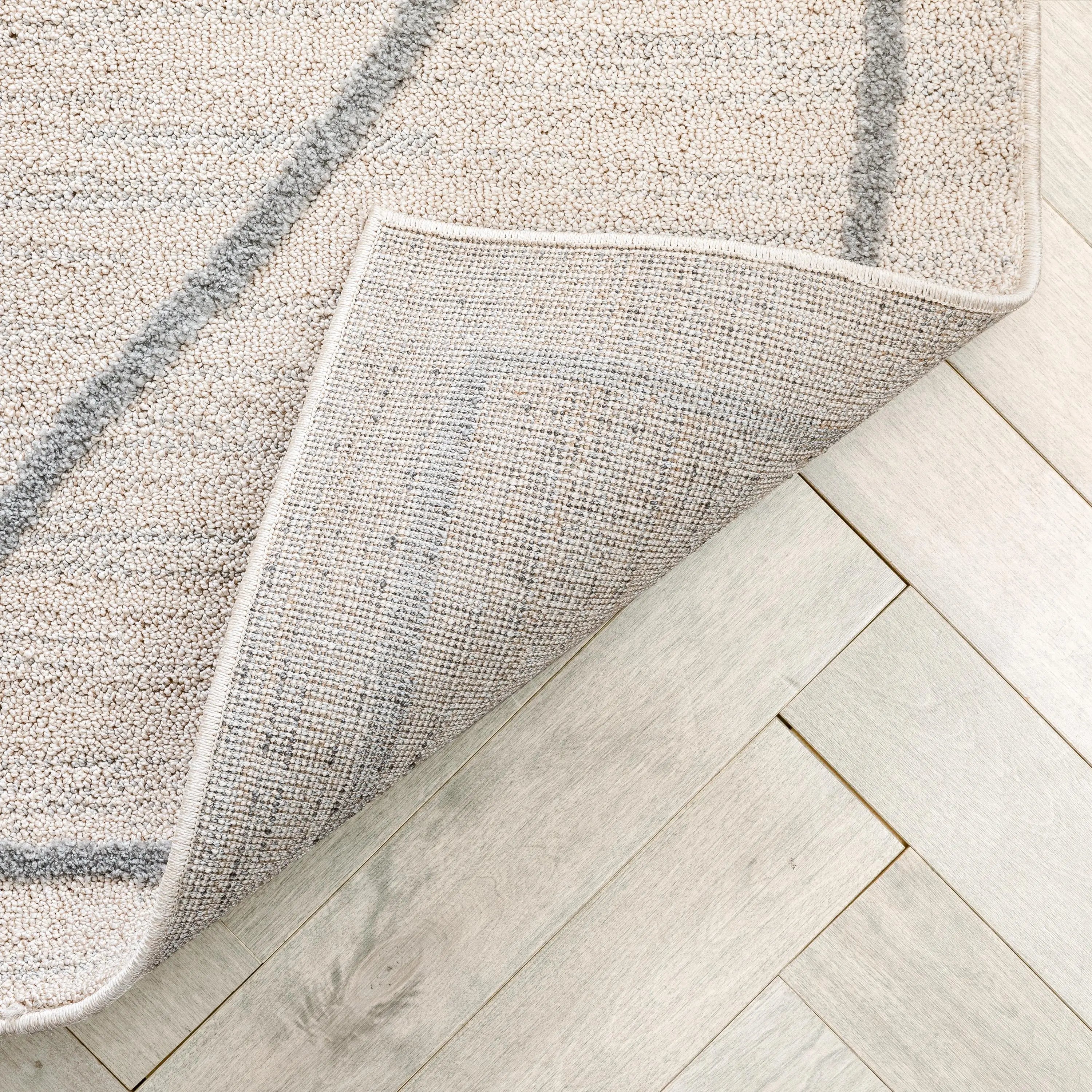 Cora Moroccan Lattice Trellis Beige Looped Pile Rug、mySite、gigharbornorthrealestate