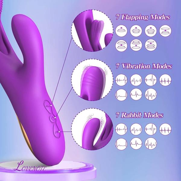 Inspire Tongue Flicking Rabbit vibrator | G-Spot Massager | USB | Purple、mySite、bottomscart